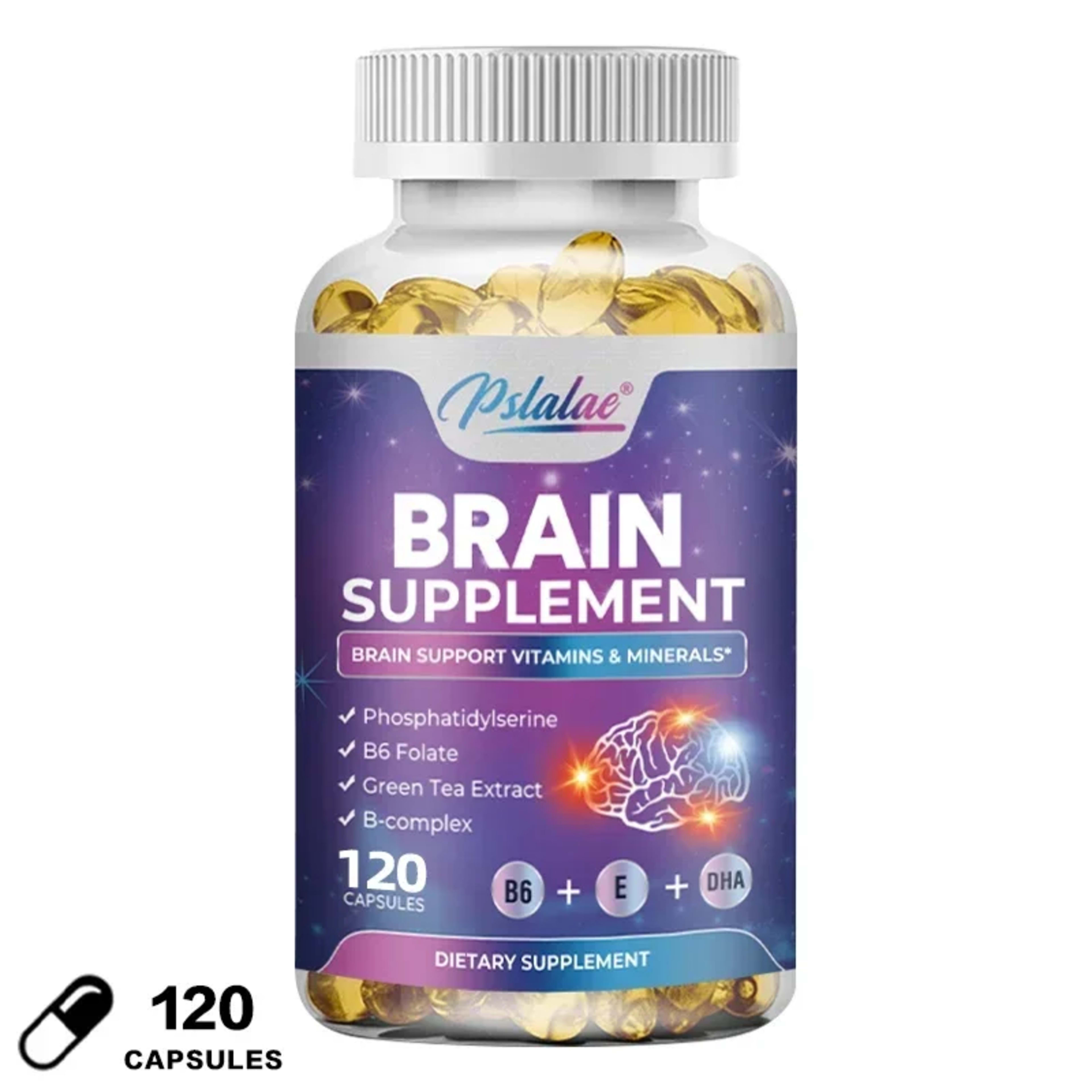 Brain Supplement - Contains B Vitamins To Support Brain Health, Improve Cognitive Function, and Enhance Memory and Conce 8