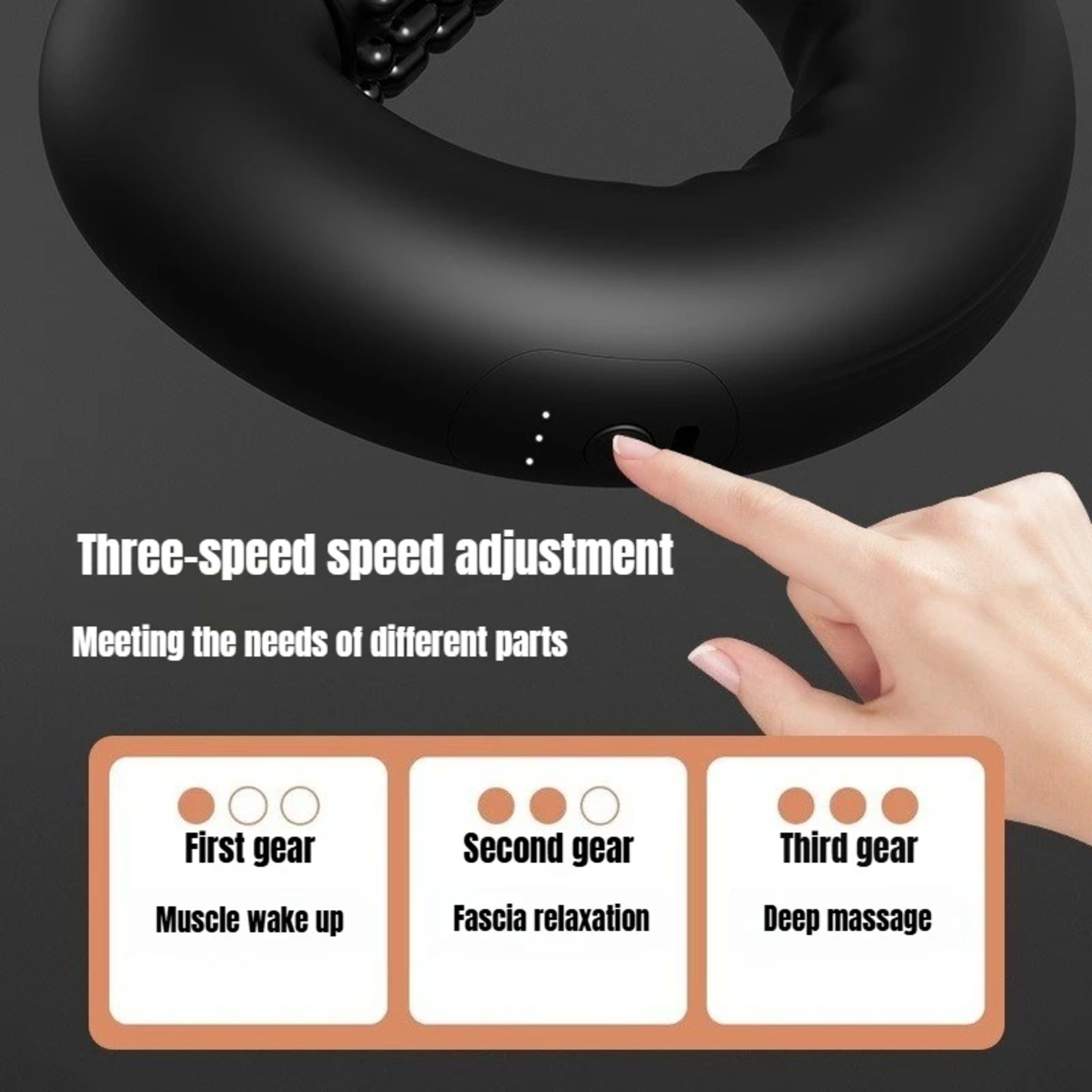 Massage Gun Deep Tissue - 3 Speed Powerful Percussion Muscle Massager, Handheld Vibrating for Full Body Relief Head Shou 3