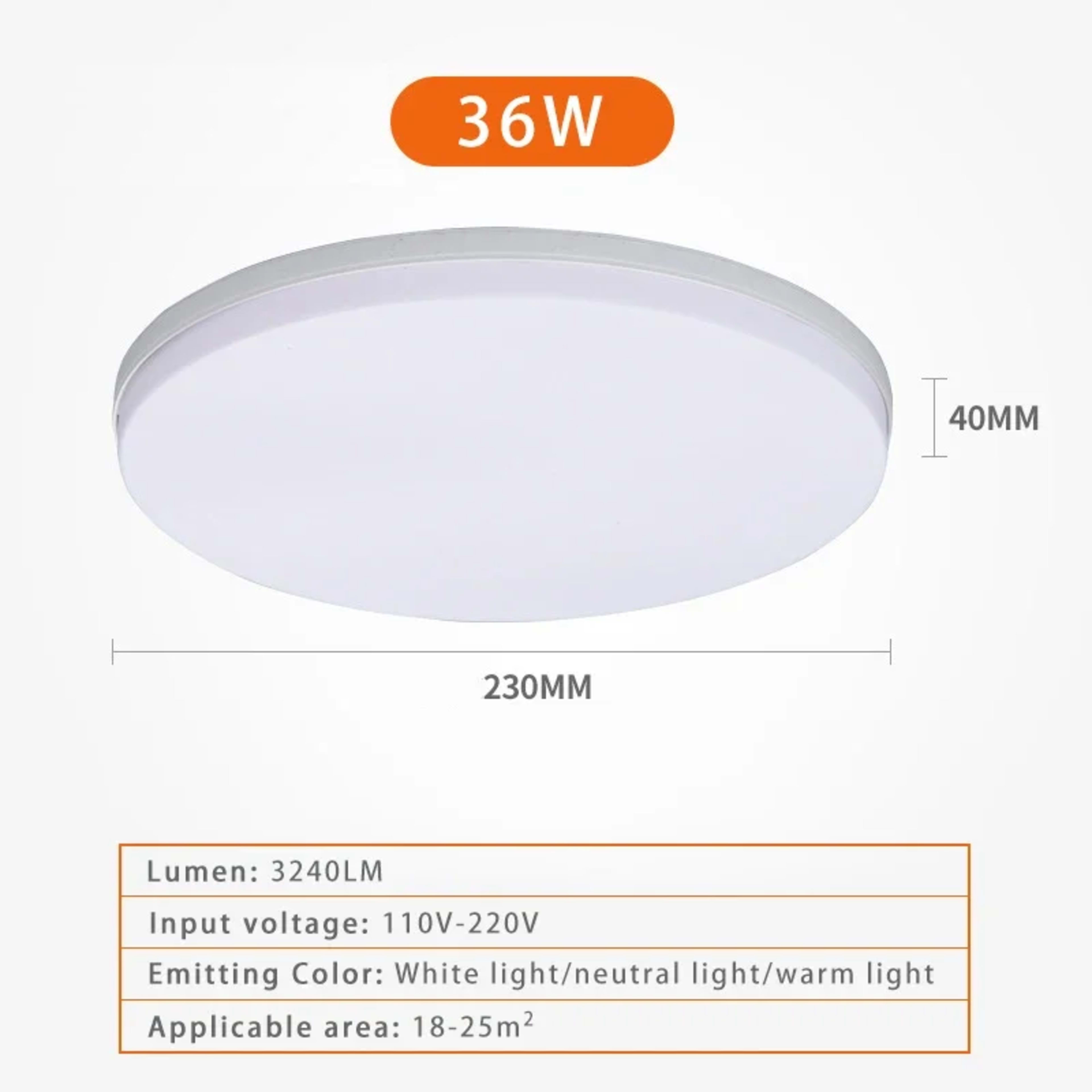 LED Ceiling Light Modern Circular Ultra-thin Light Fixture Bedroom Living Room 18W 24W 36W 48W Indoor Home Decoration Li 9