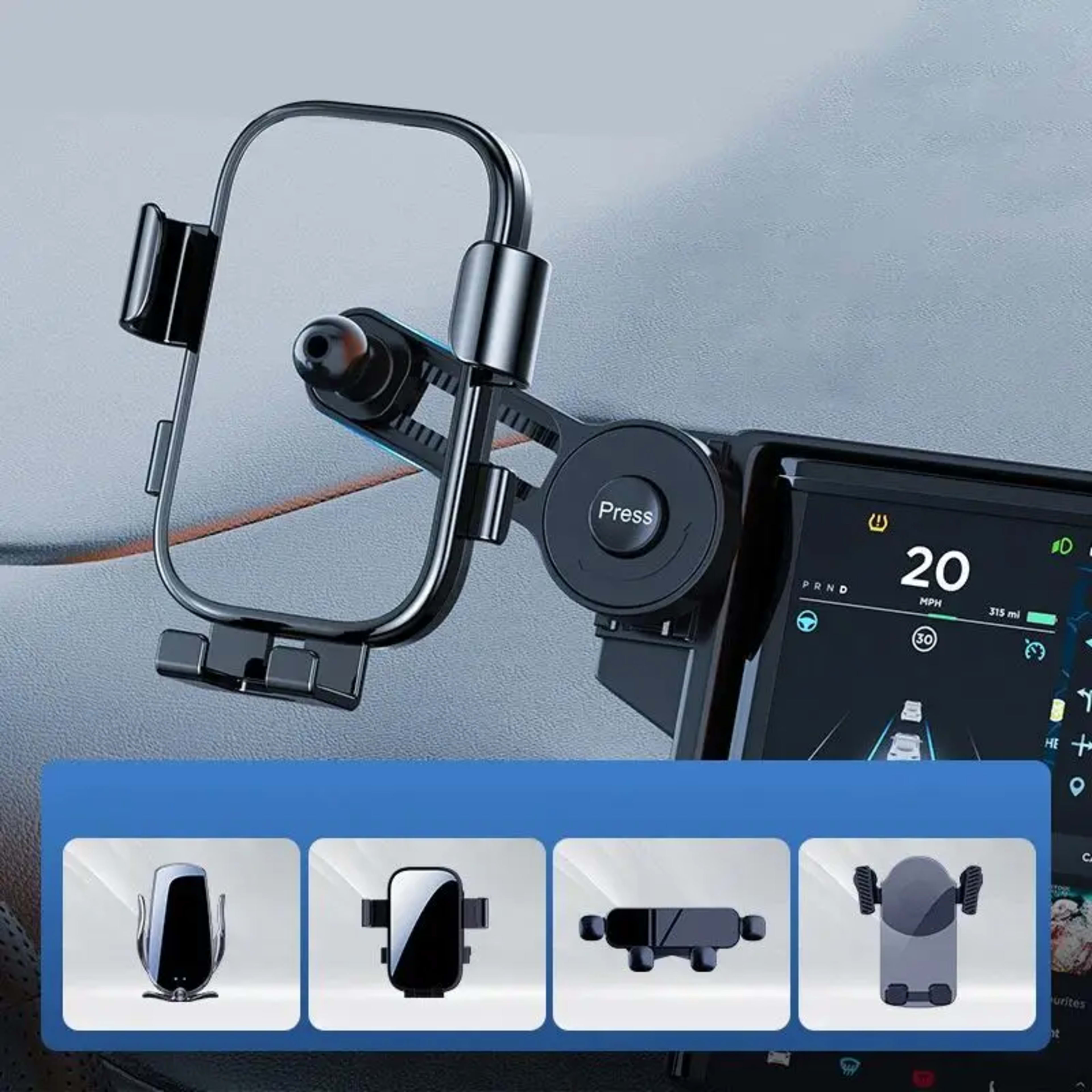 Car Phone Holder Bracket Accessories Interior Air Outlet Vent Base Gadget Auto Cellphone Support Ball Head Bracket Exten 4