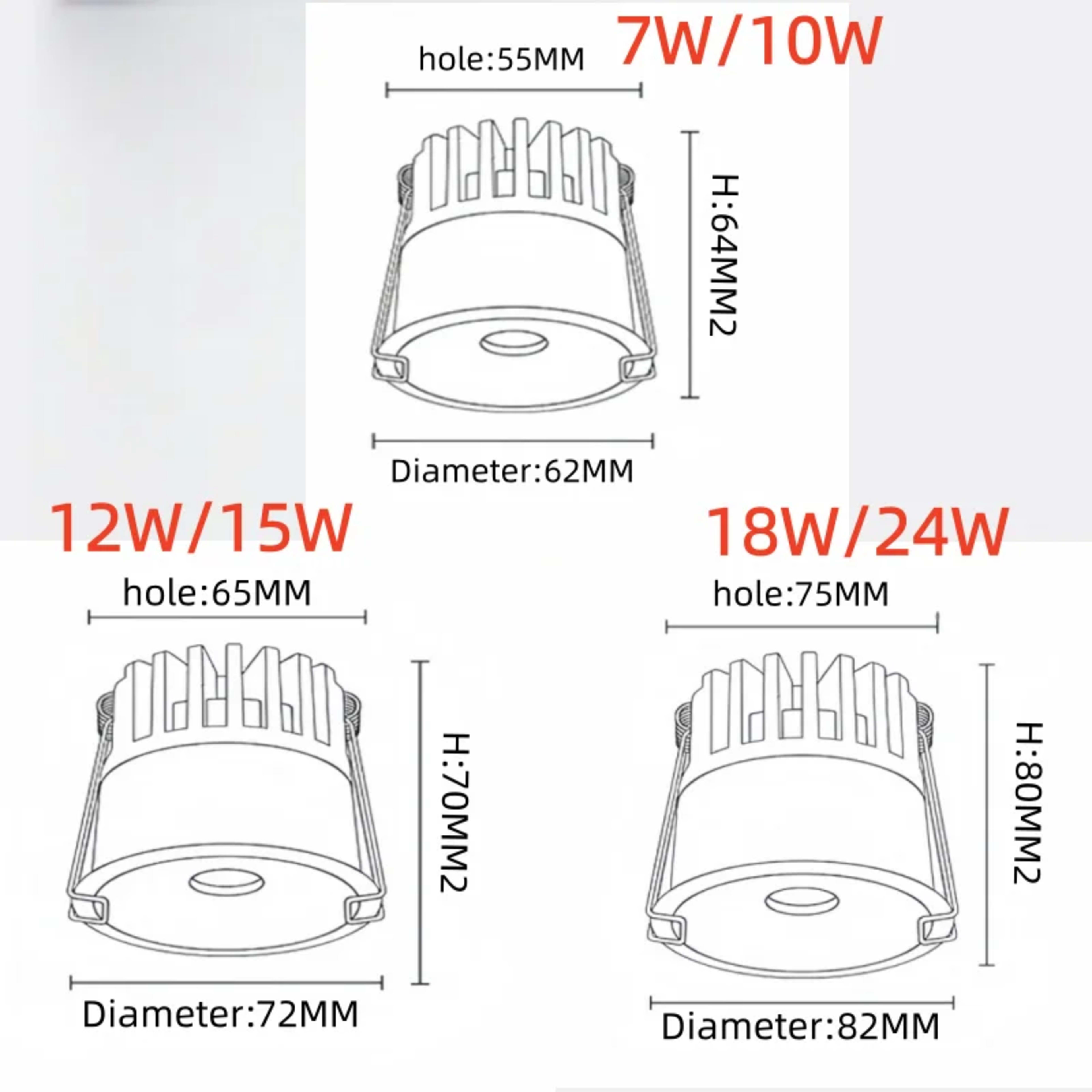 LED embedded household small-hole light-emitting cross-light beam spot lamp anti-glare non-centralized lamp 4
