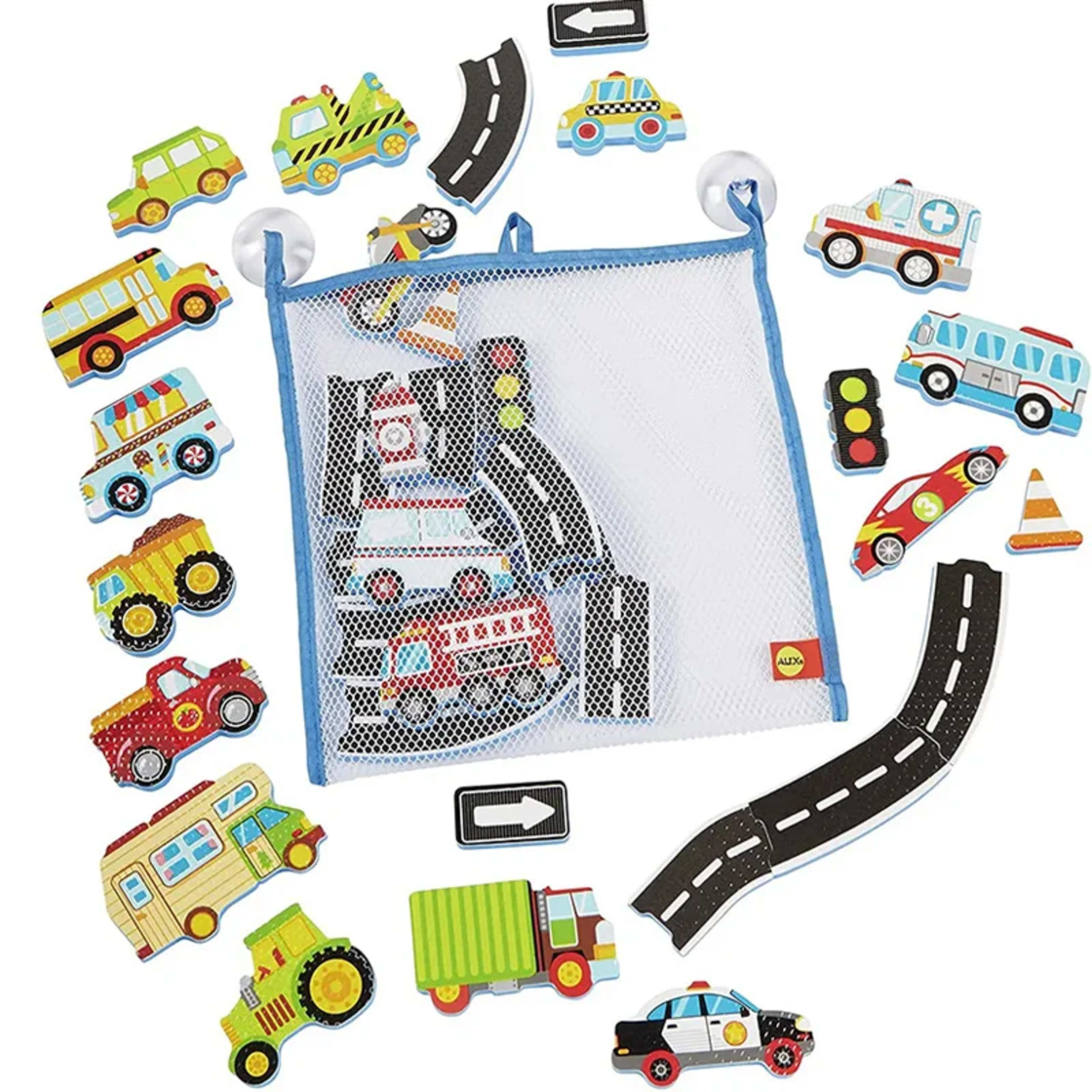 Baby Bath Toys Fun Foam Car Cognitive Floating Toy Traffic Bathroom Bathtub Game for Kids Gifts Early Educational Toy TM 1