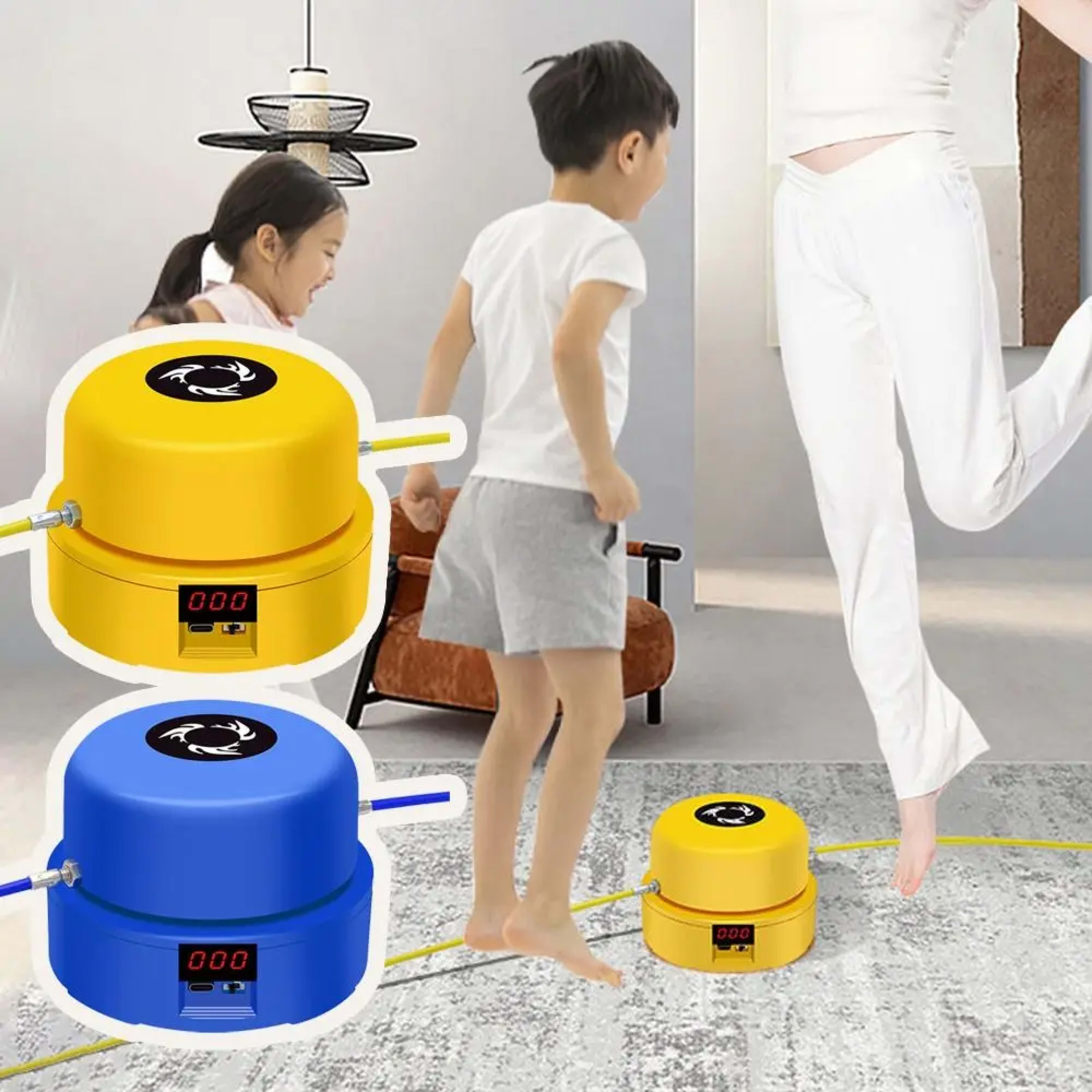 Fitness Equipment Electric Skipping Rope Machine Fun Sports Multi-Person Jump Rope Machine Auto Count Remote Control 2