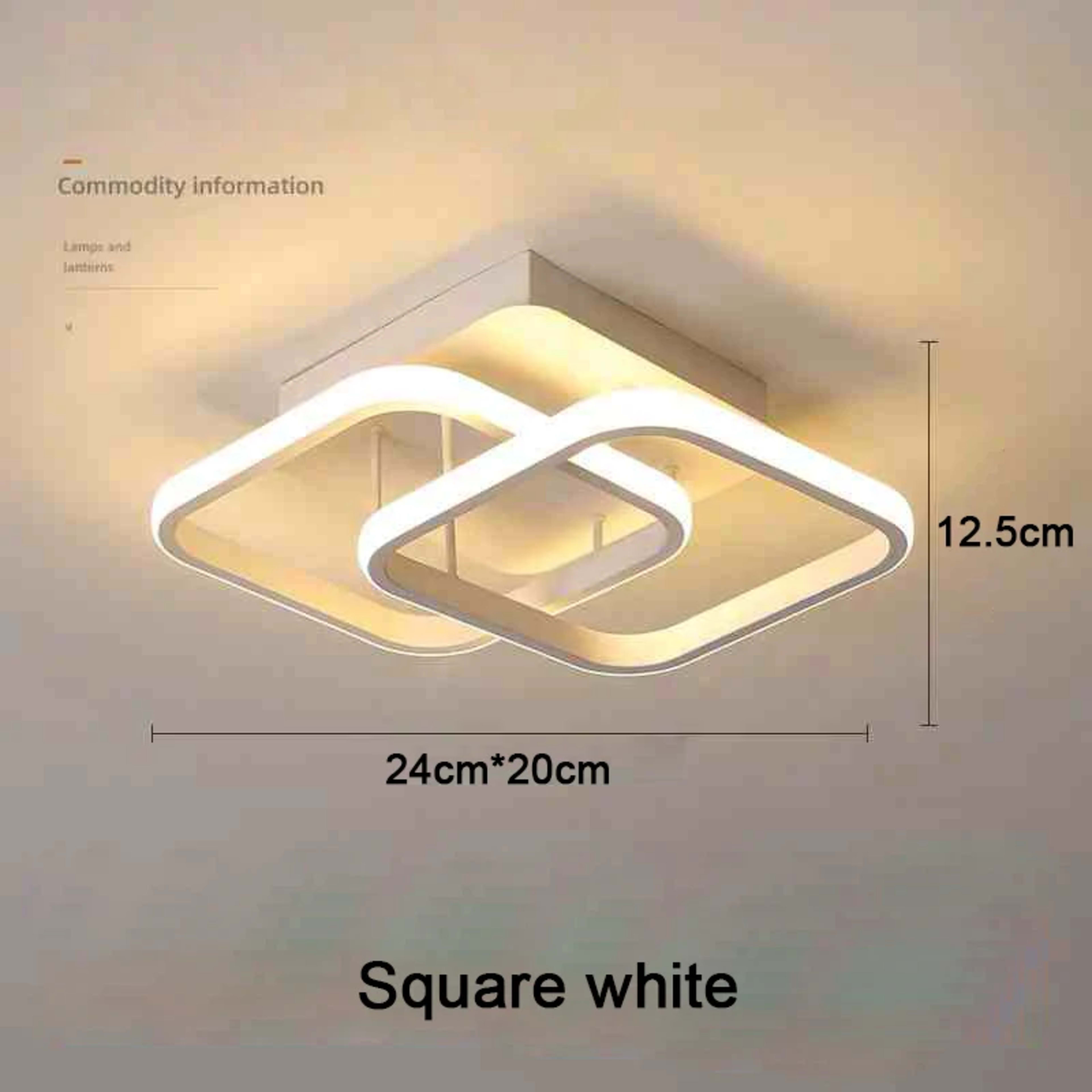 Modern LED Ceiling Light 2 Rings Creative Design Ceiling Lamp Indoor Lighting Fixtures Hallway Balcony Aisle Office Ligh 13