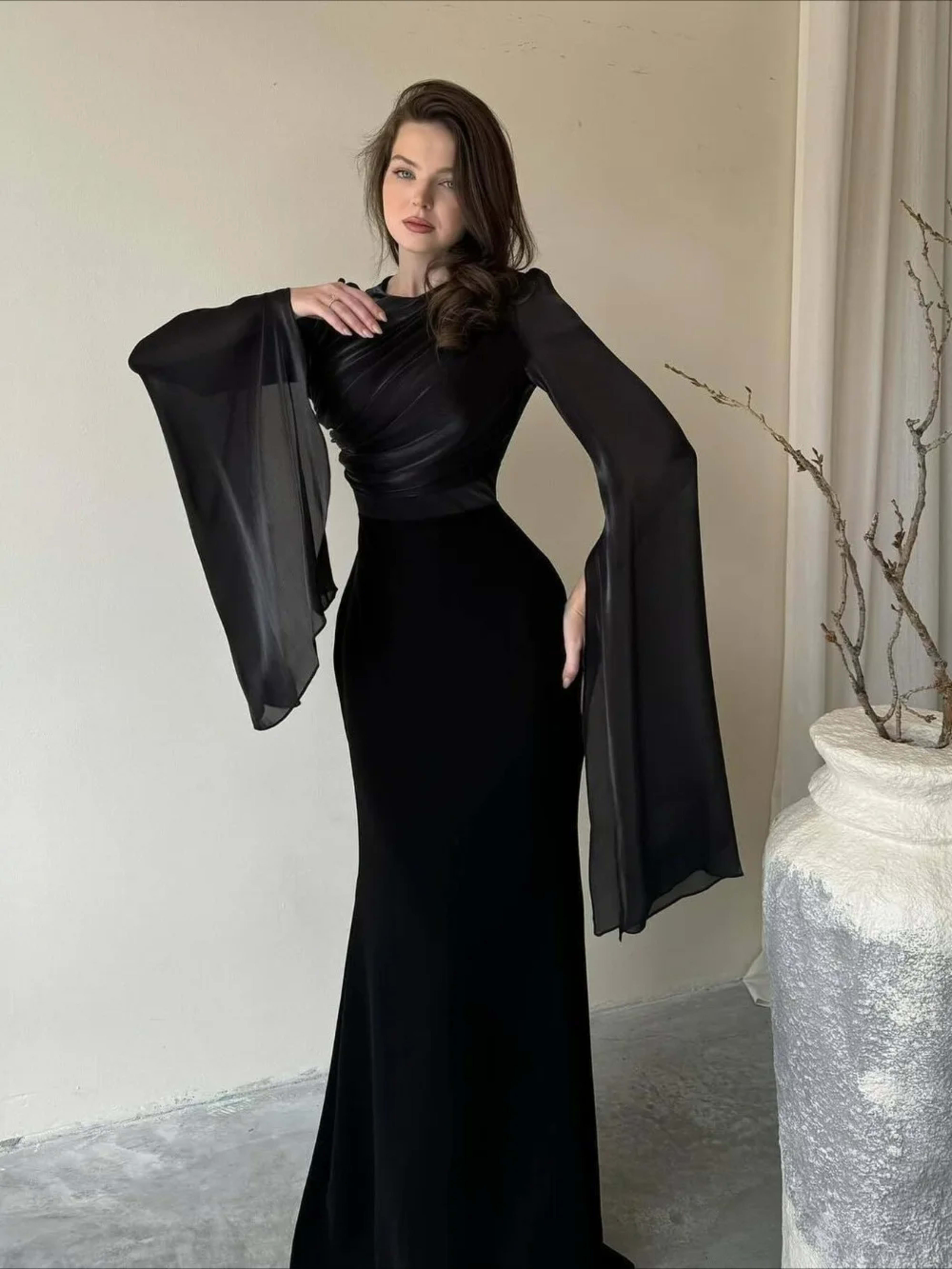 Muslim Dress for Women Party Abaya Dresses Bat Sleeve Ramadan Eid Arab Long Robe Morocco Dubai Kaftan Islam Vestidos Jal 4
