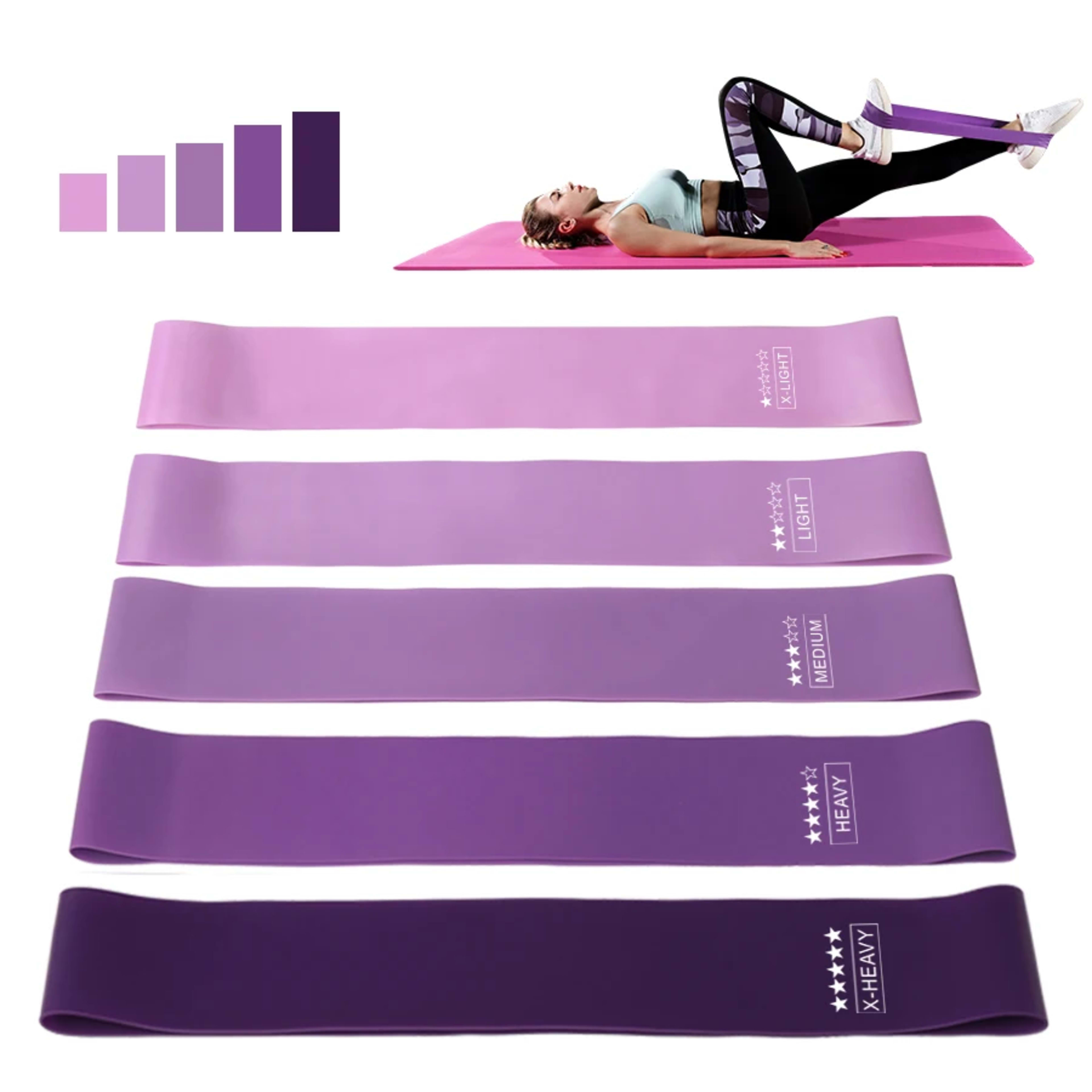 Fitness Elastic Resistance Bands Home Pilates Gym yoga resistance Bands Stretching Training Crossfit Sport Workout Equip 3