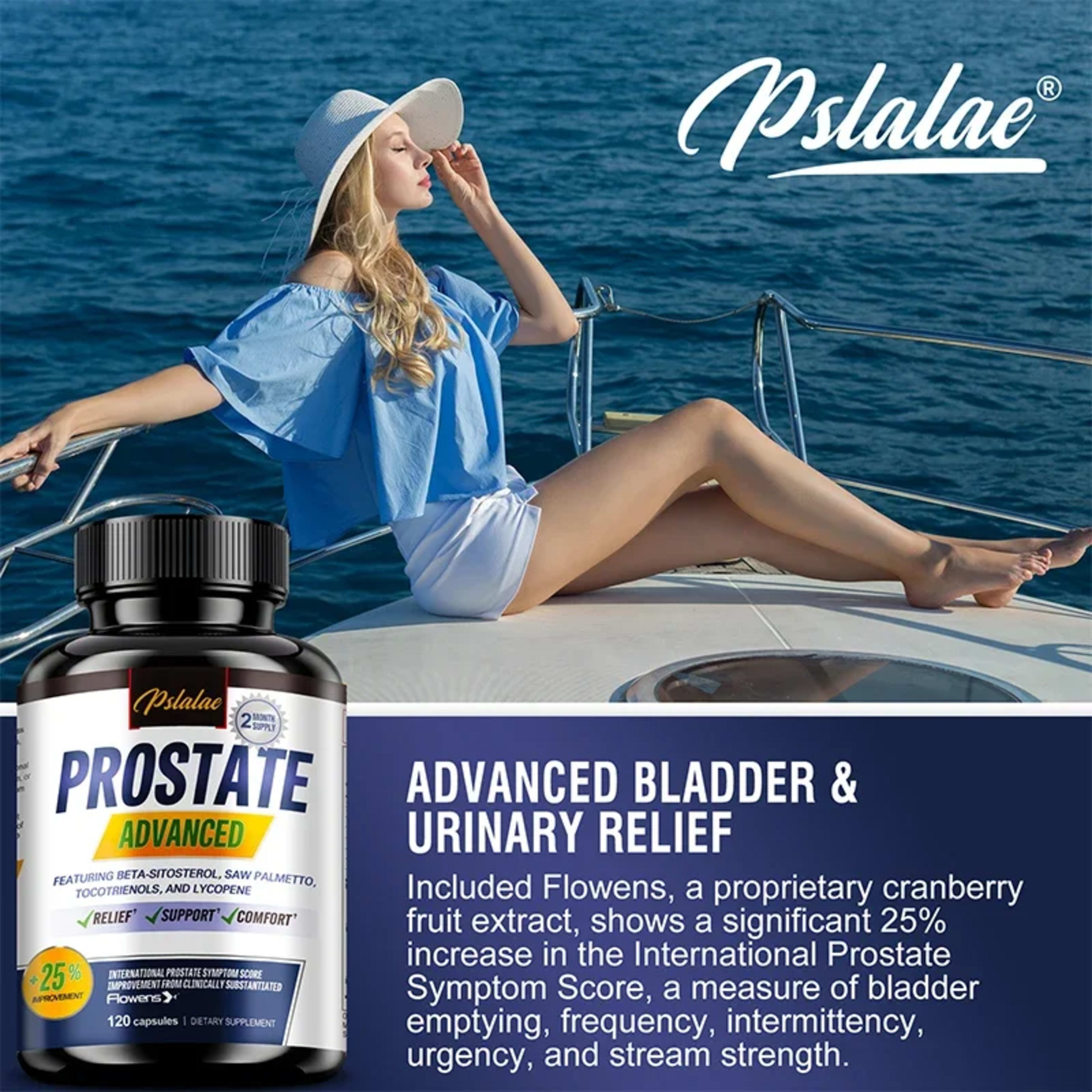 Prostate Health Supplement - Natural Saw Palmetto Extract, Supports Prostate and Hair Health,Improves Immunity 2