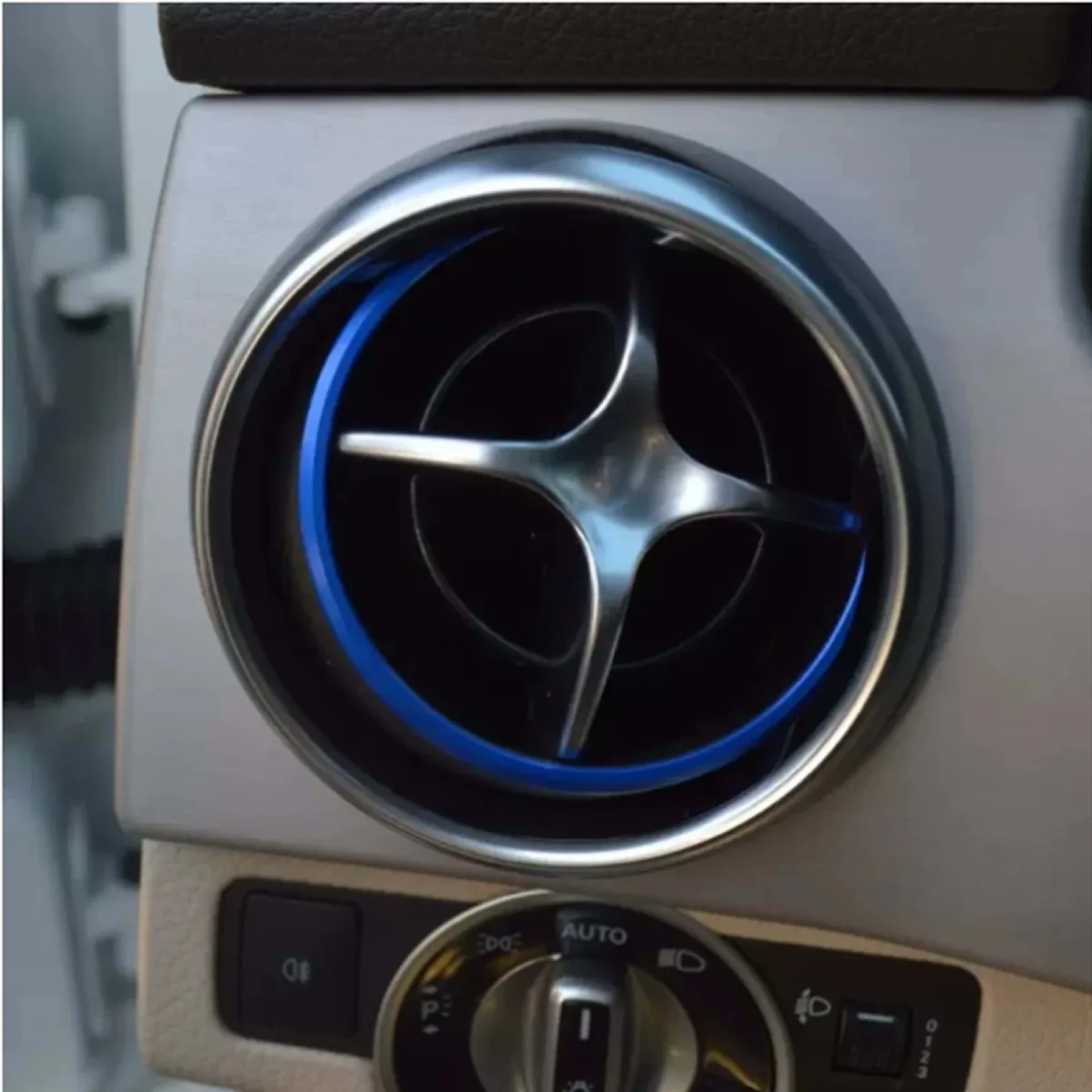 Car Accessories For Mercedes Benz SLK SLC R172 SLC180 SLC200 SCL300 SLC43 AMG Air Conditioner Outlet Decorative Sticker 6