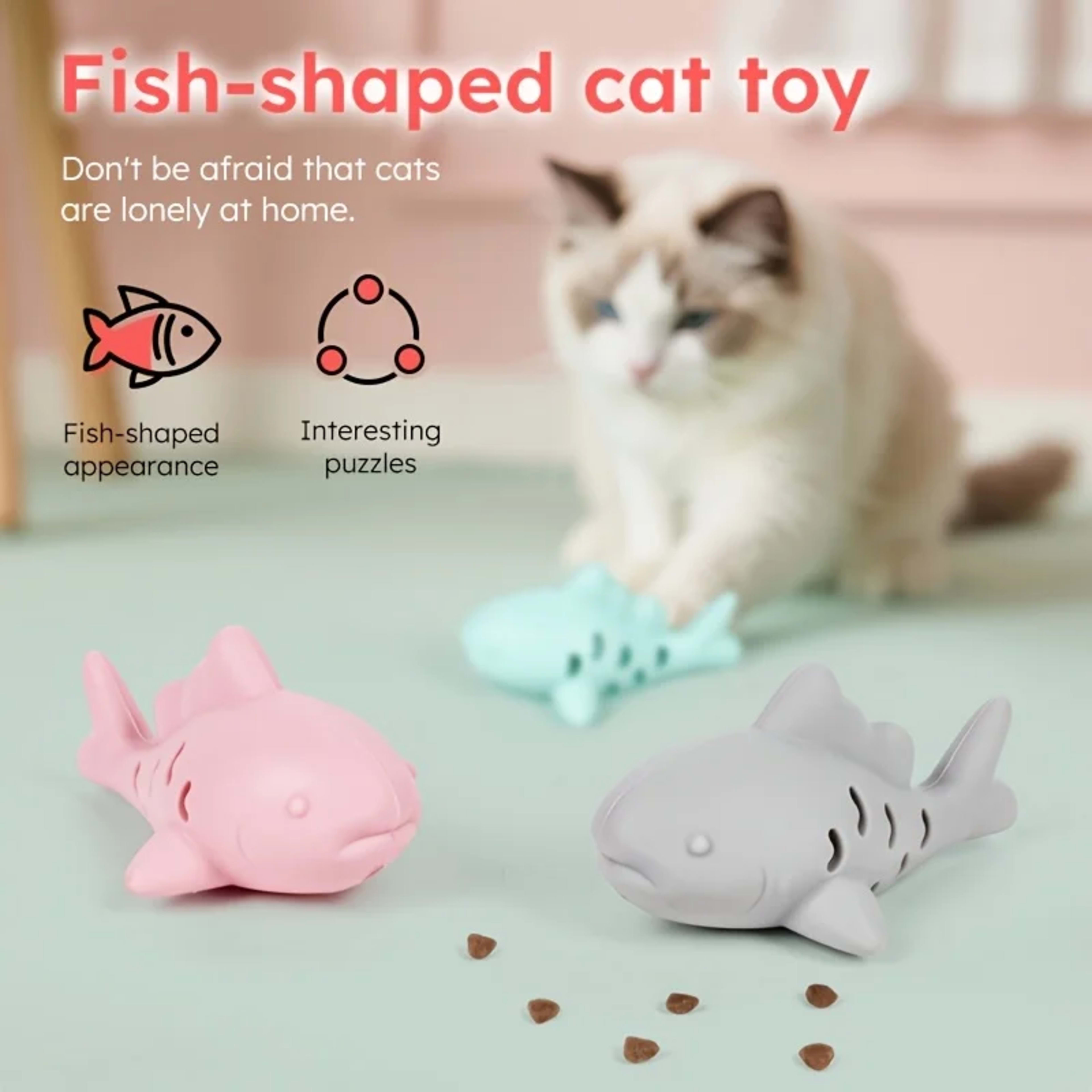 1pc Interactive Cat & Dog Toy - Durable Bite-Resistant Design, Hiding Food & Grinding Teeth Entertainment for Small Pets 4
