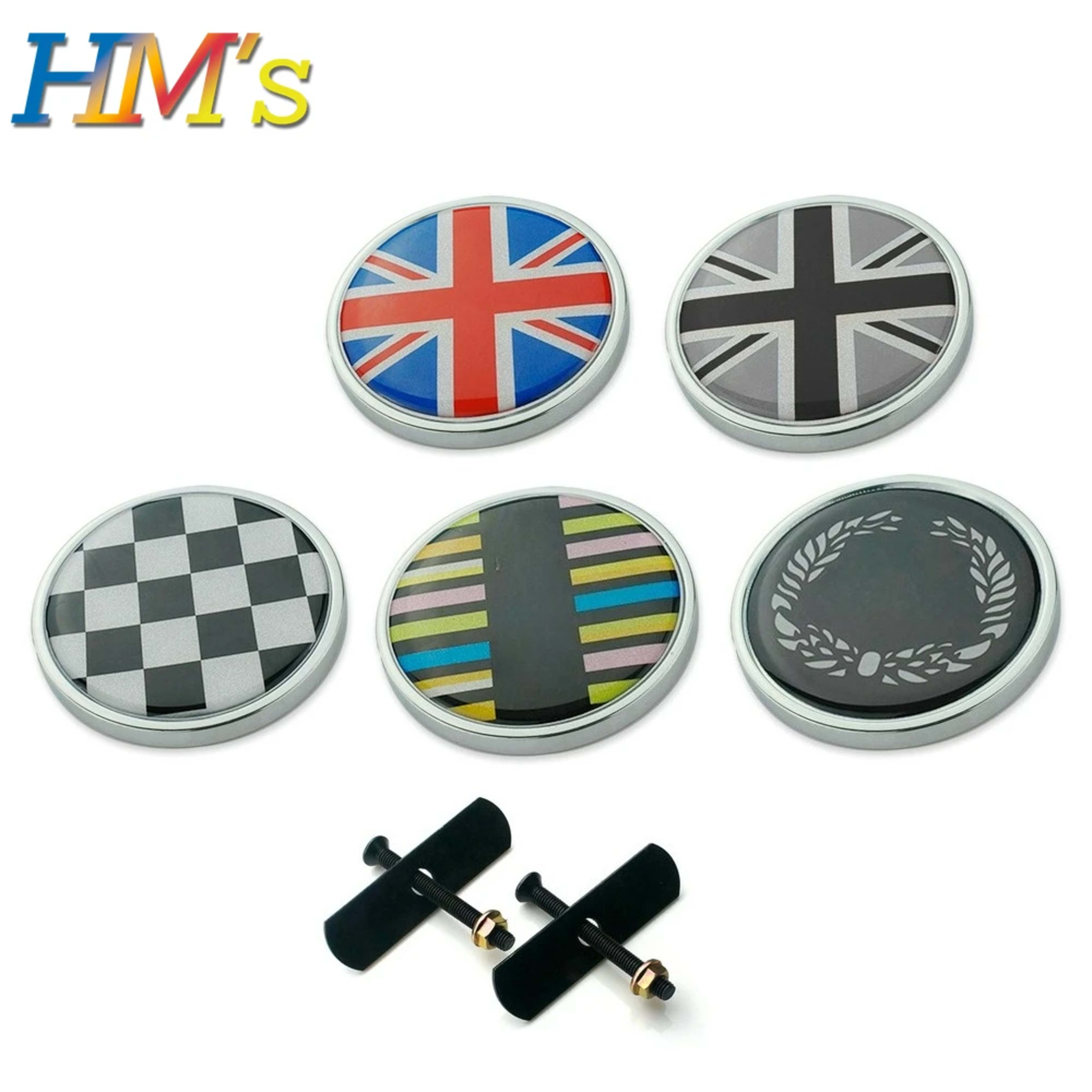 Car Accessories For MINI Cooper S One R55 R56 R60 R61 F54 F55 F56 F60 Front Grill Badge Cover 2