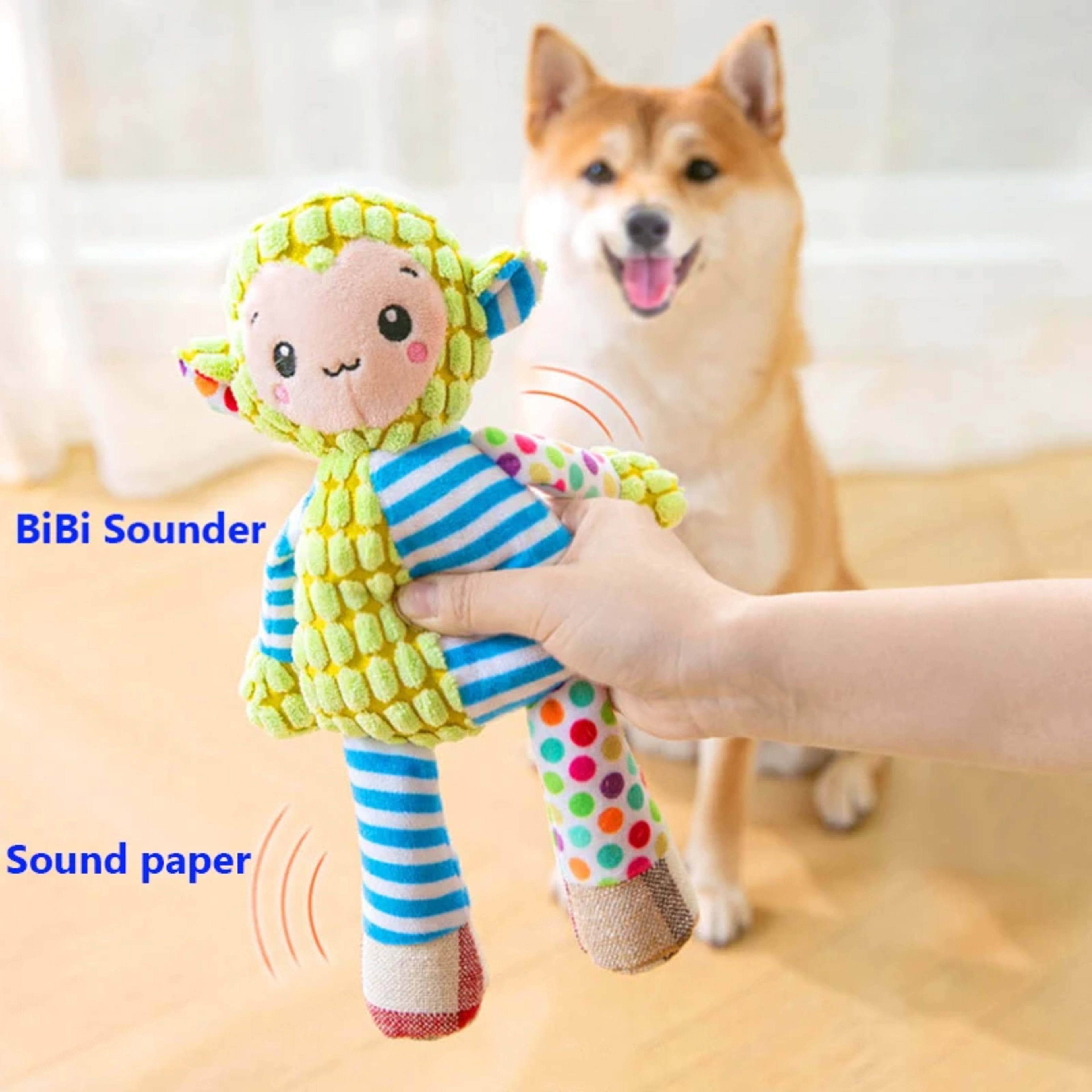 Pet Plush Toy Cat Dog Puzzle Toy Cute Animals Bite Resistant Interactive Squeaky Pet Dog Teeth Cleaning Chew Toy Pet Sup 2