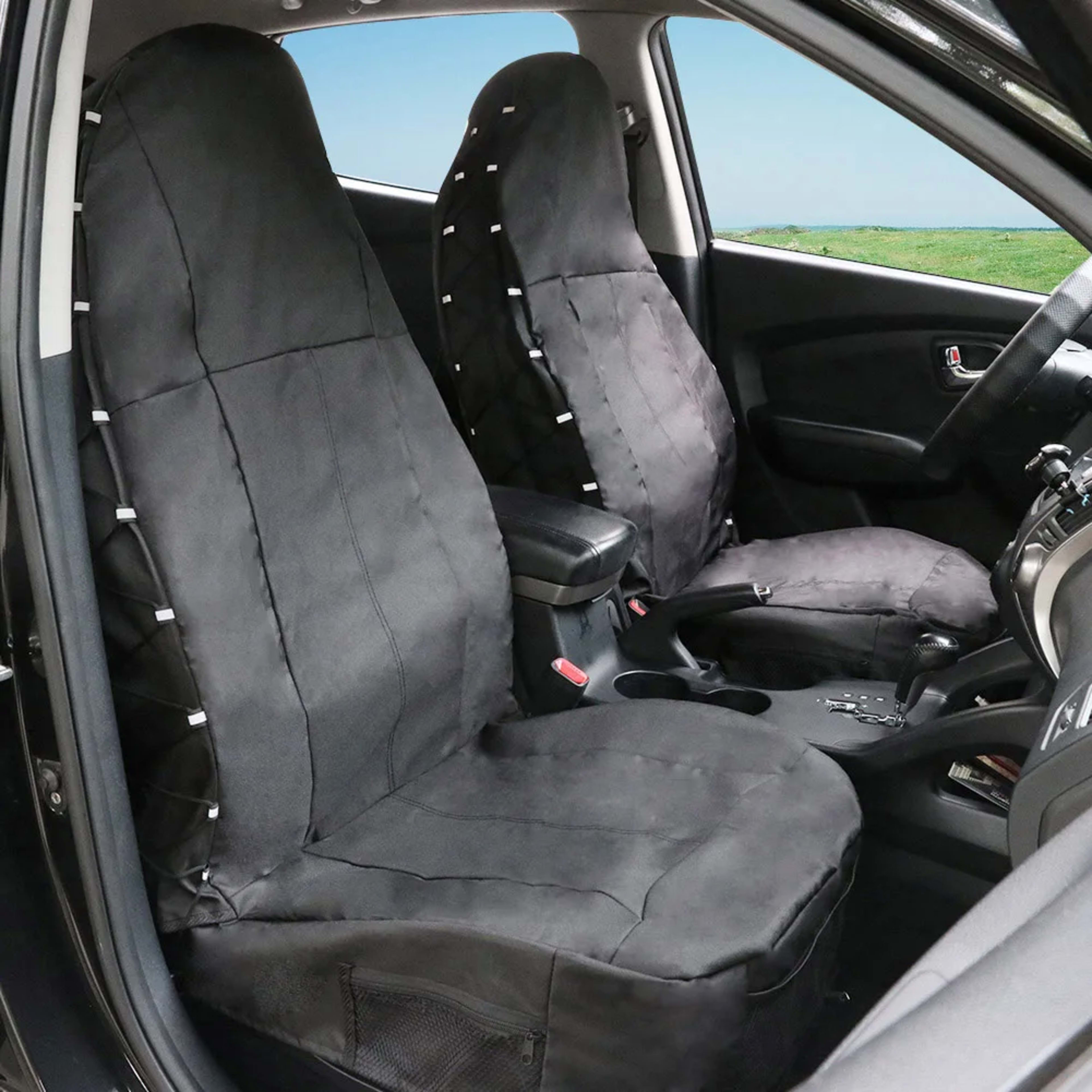 Car Front Seat Cover Auto Accessories Elements Personal Protector with Storage Pockets Car Part Ornaments for TIROL 2