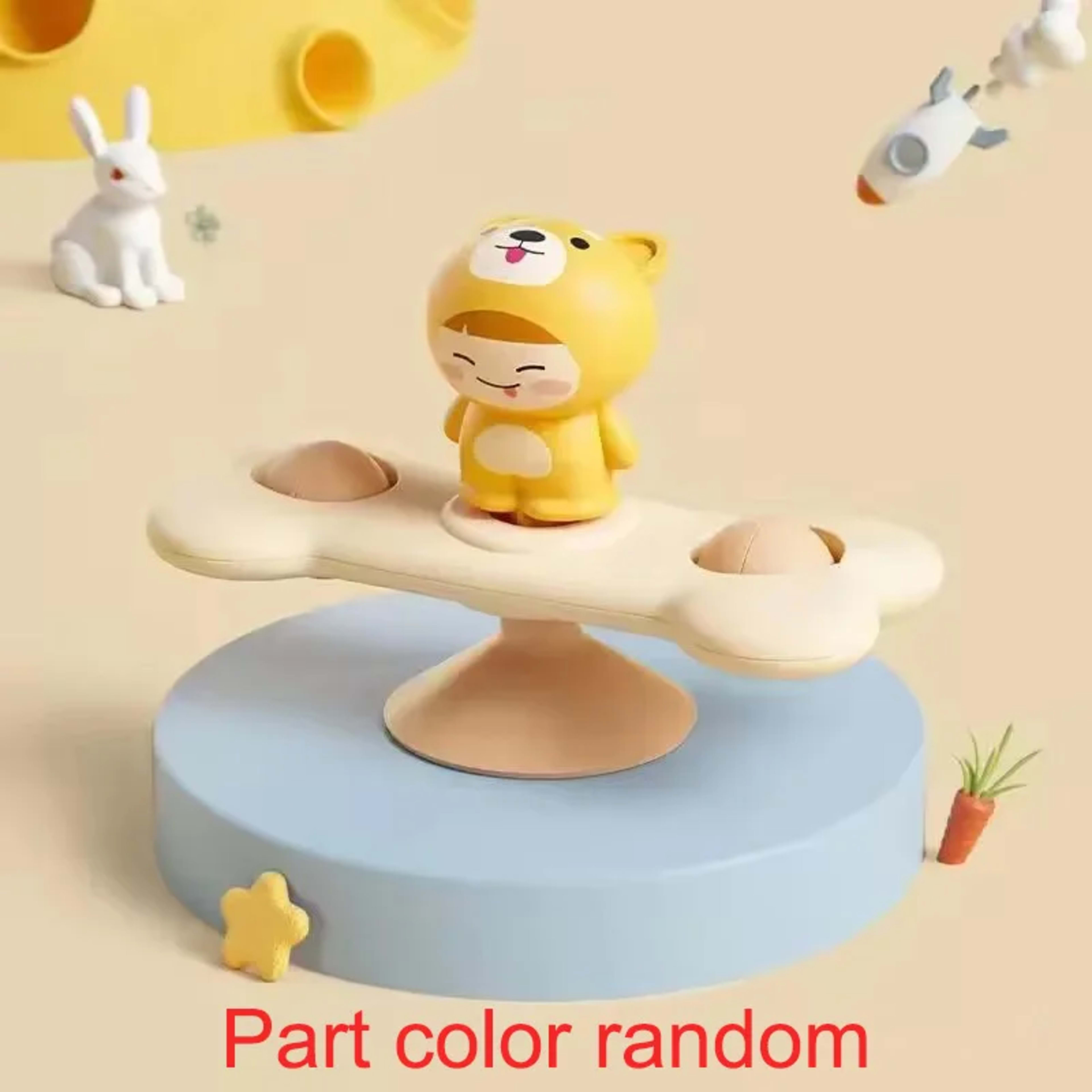 Baby Soothe Toy Cartoon Airplane Soothe Baby Artifact Baby Bath Fun Sucker Spinner Early Education Table Games 13