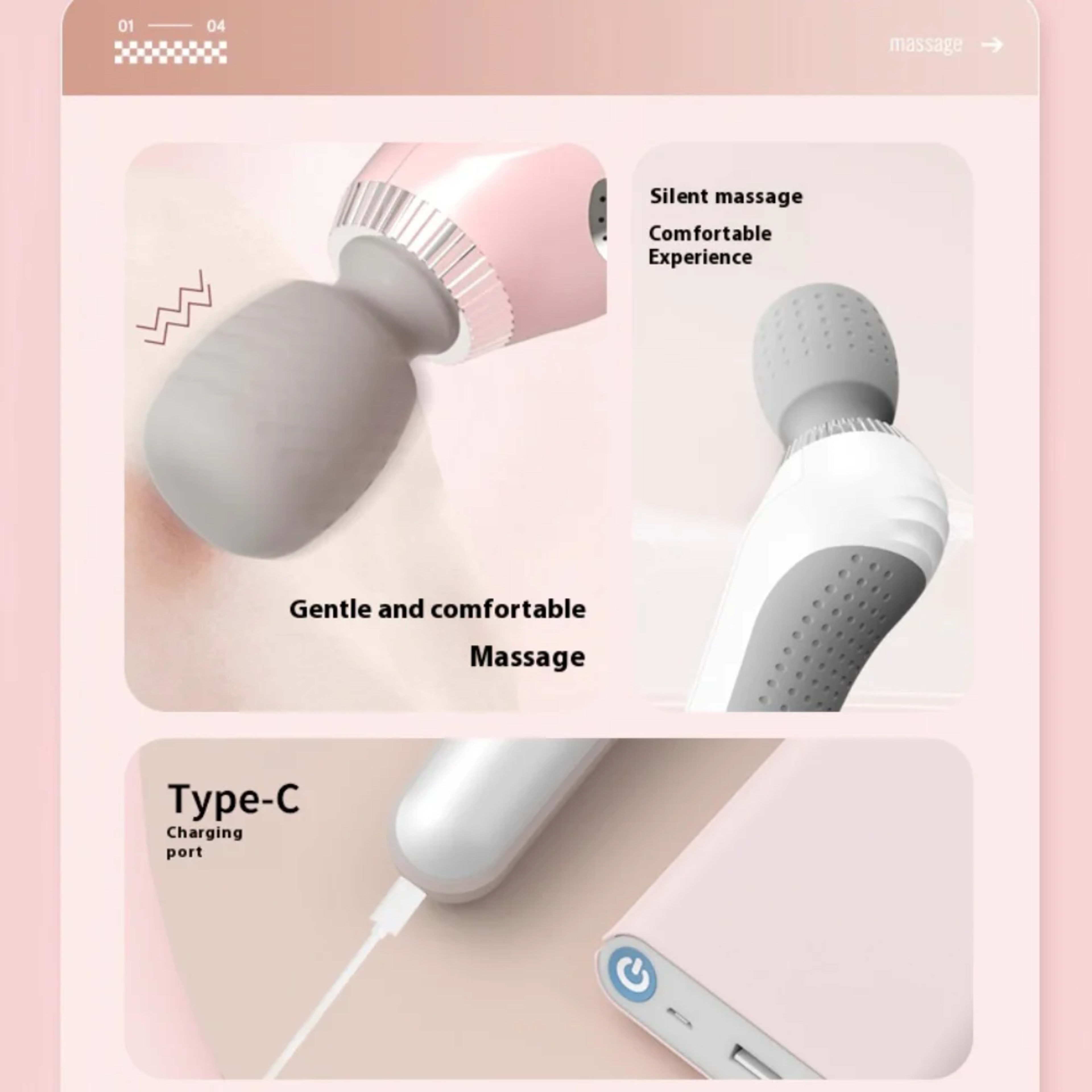 Fascia Gun，m¡quina de masajes，masajeador,Mini Massage Gun, Muscle Massage Gun, Deep Tissue, for Men and Women, Electric  2