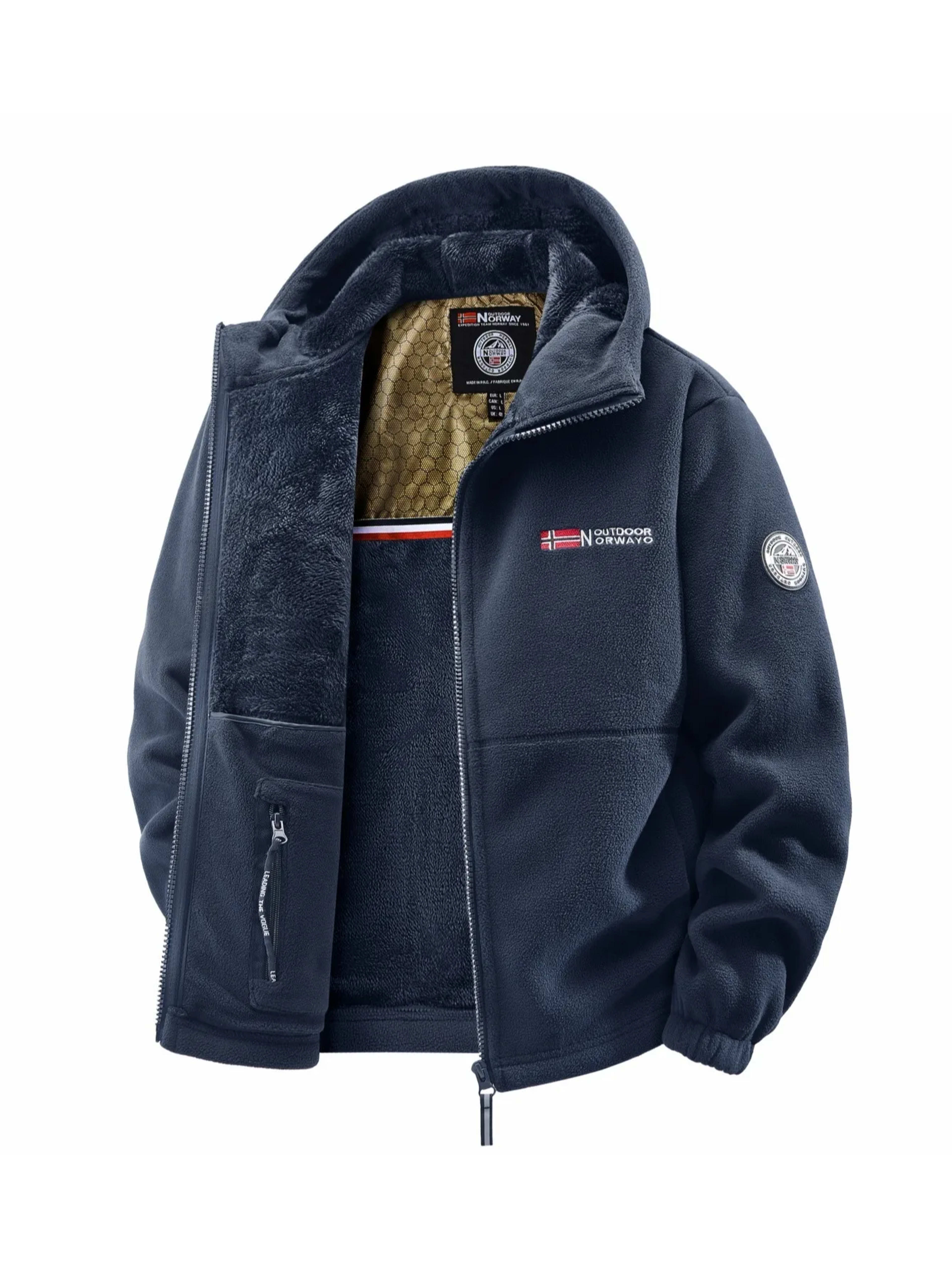 Men's Autumn and Winter Outdoor Hooded Jacket, Suitable for Daily Wear at Home, for Travel, Parties, Commuting, Outdoor 
