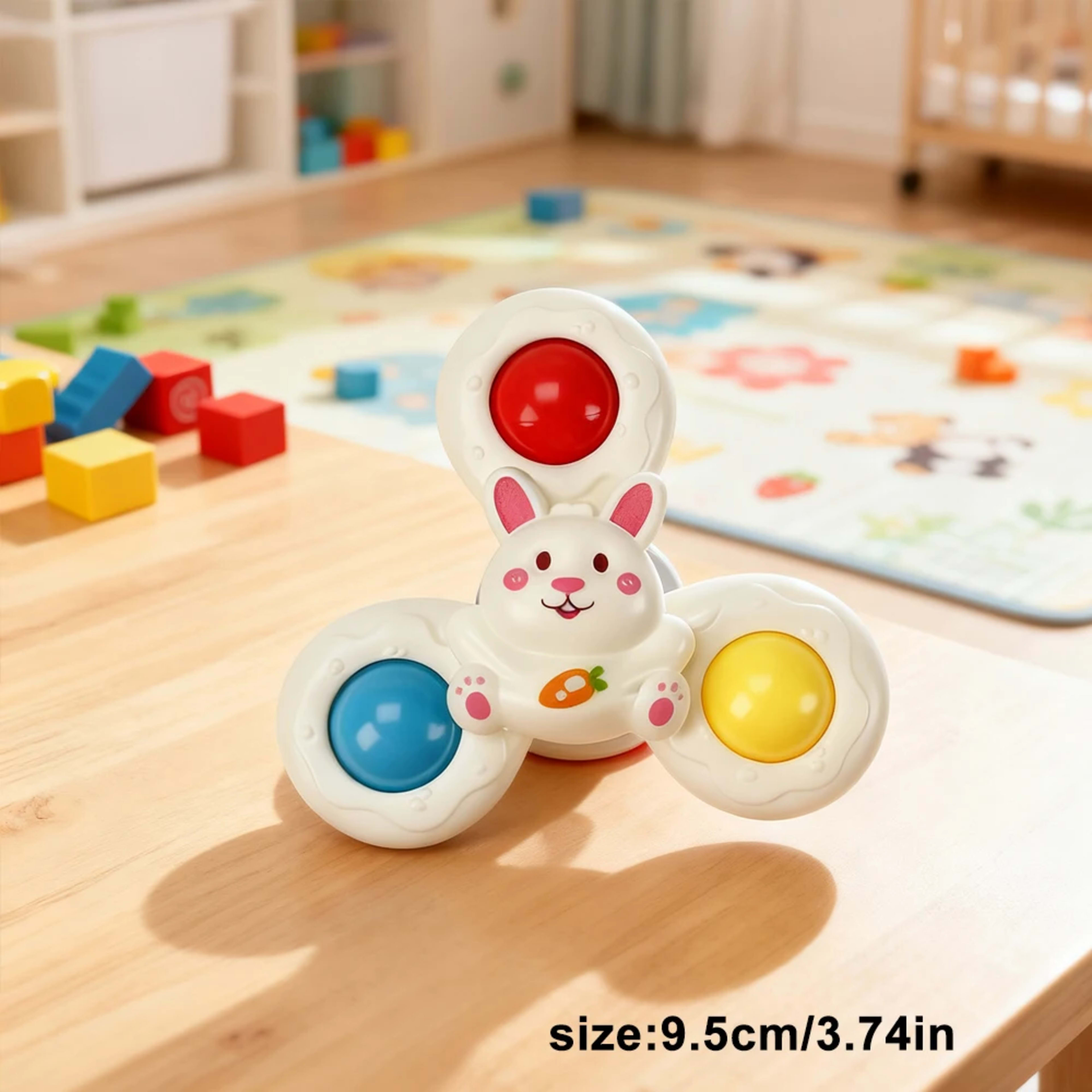 Baby Bath Toys Funny Bathing Sucker Spinner Suction Cup Cartoon Rattles Fidget Educational ToysChristmas Birthday Gifts  12