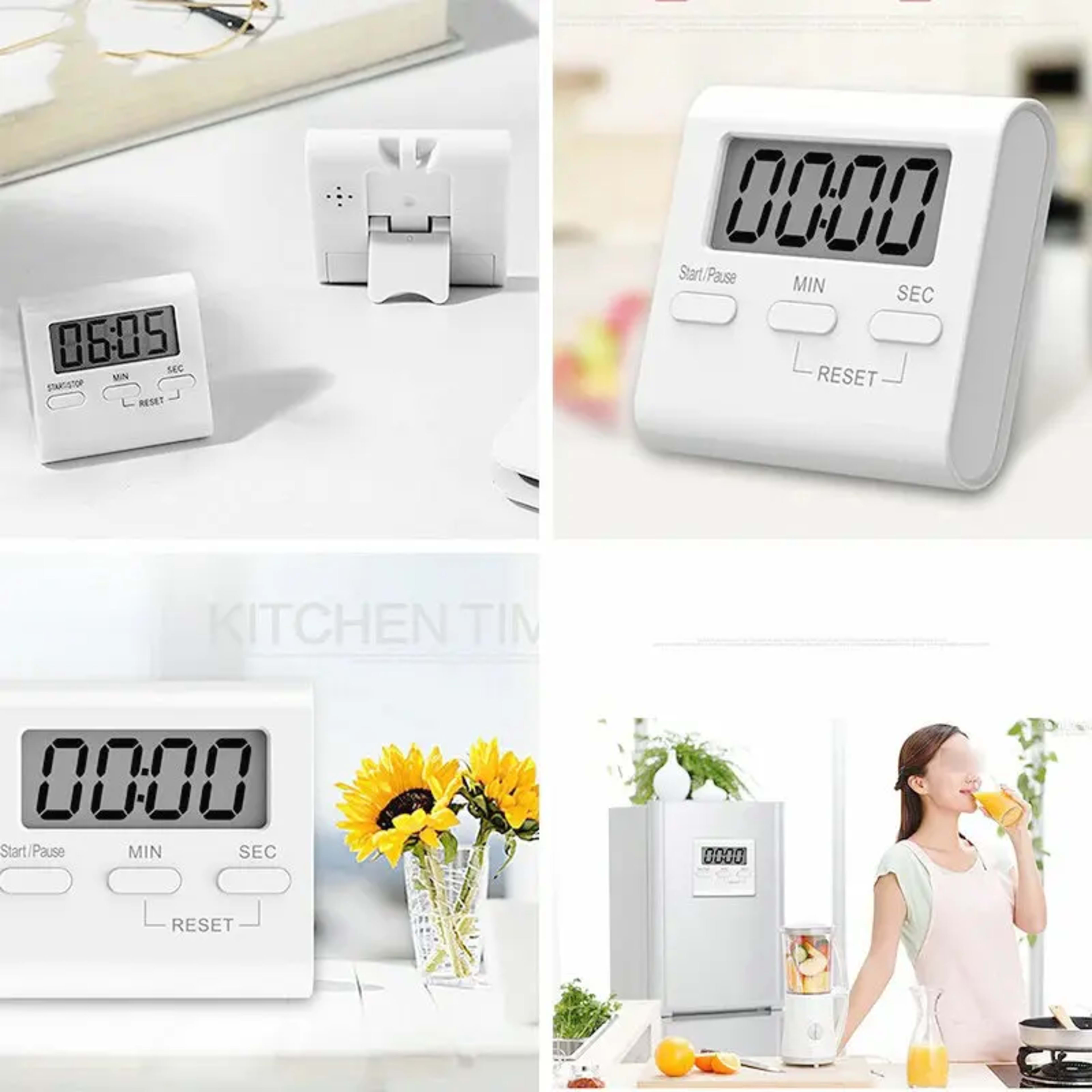 Digital Kitchen Timer Cooking Timer LCD Digital Manual Countdown Timer Mechanical Digital Kitchen Timer Magnetic Kitchen 5