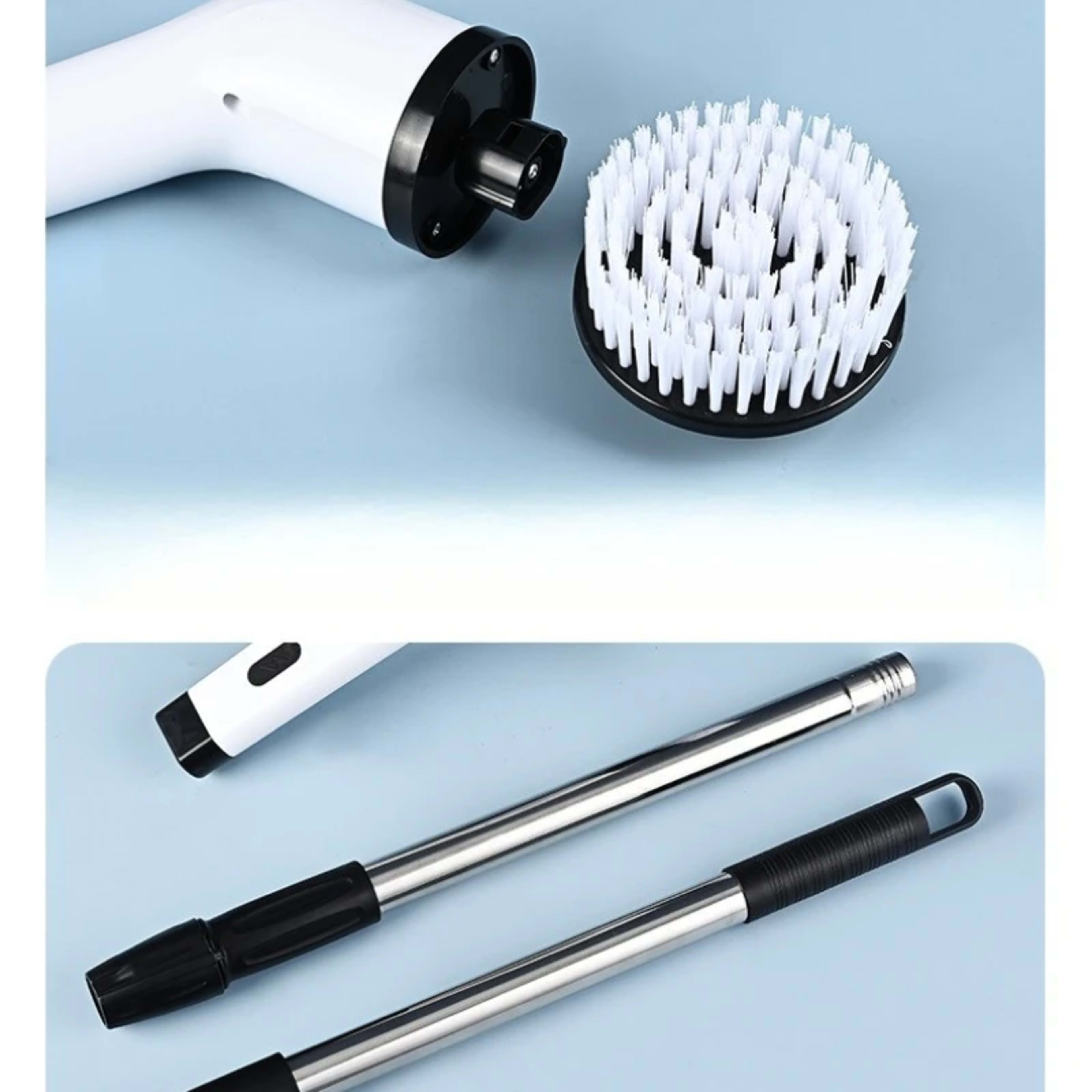 Kitchen and Bathroom Electric Cleaning Brush Charge Gadgets Products Supplies Household Tools Accessories Merchandises H 5