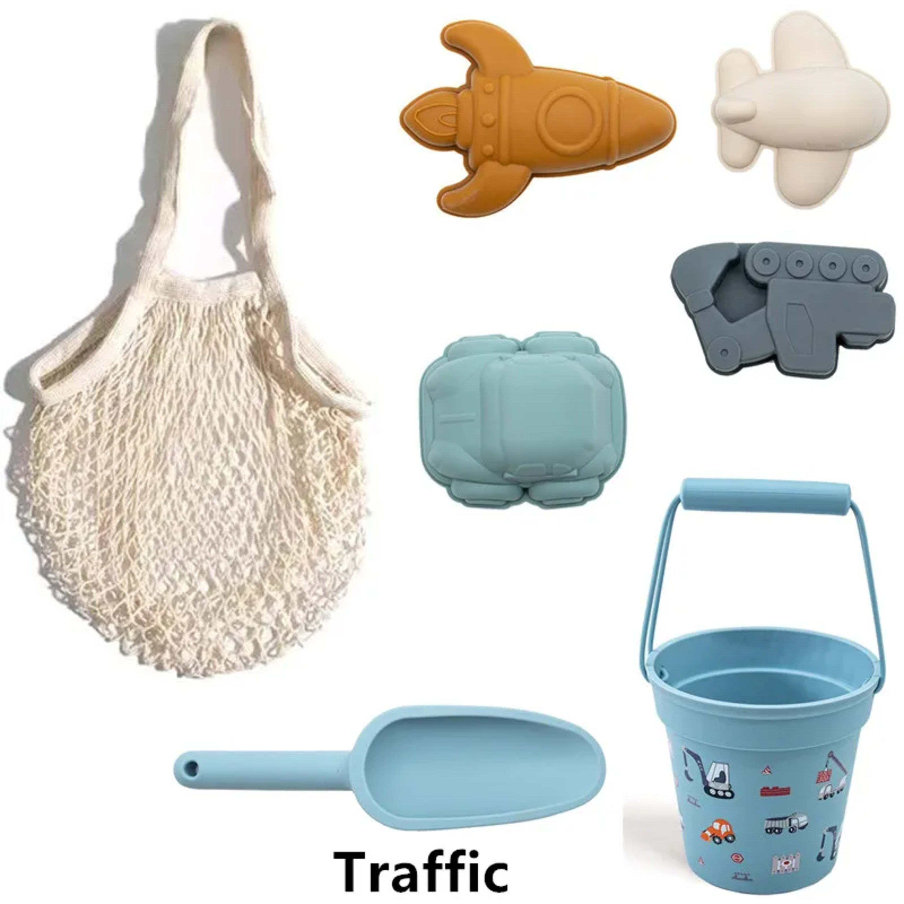 Kids Silicone Beach Toys for Kids Baby Sandbox Beach Toy Set with Bucket Shovel Other Accessories Water Game Play Outdoo 18
