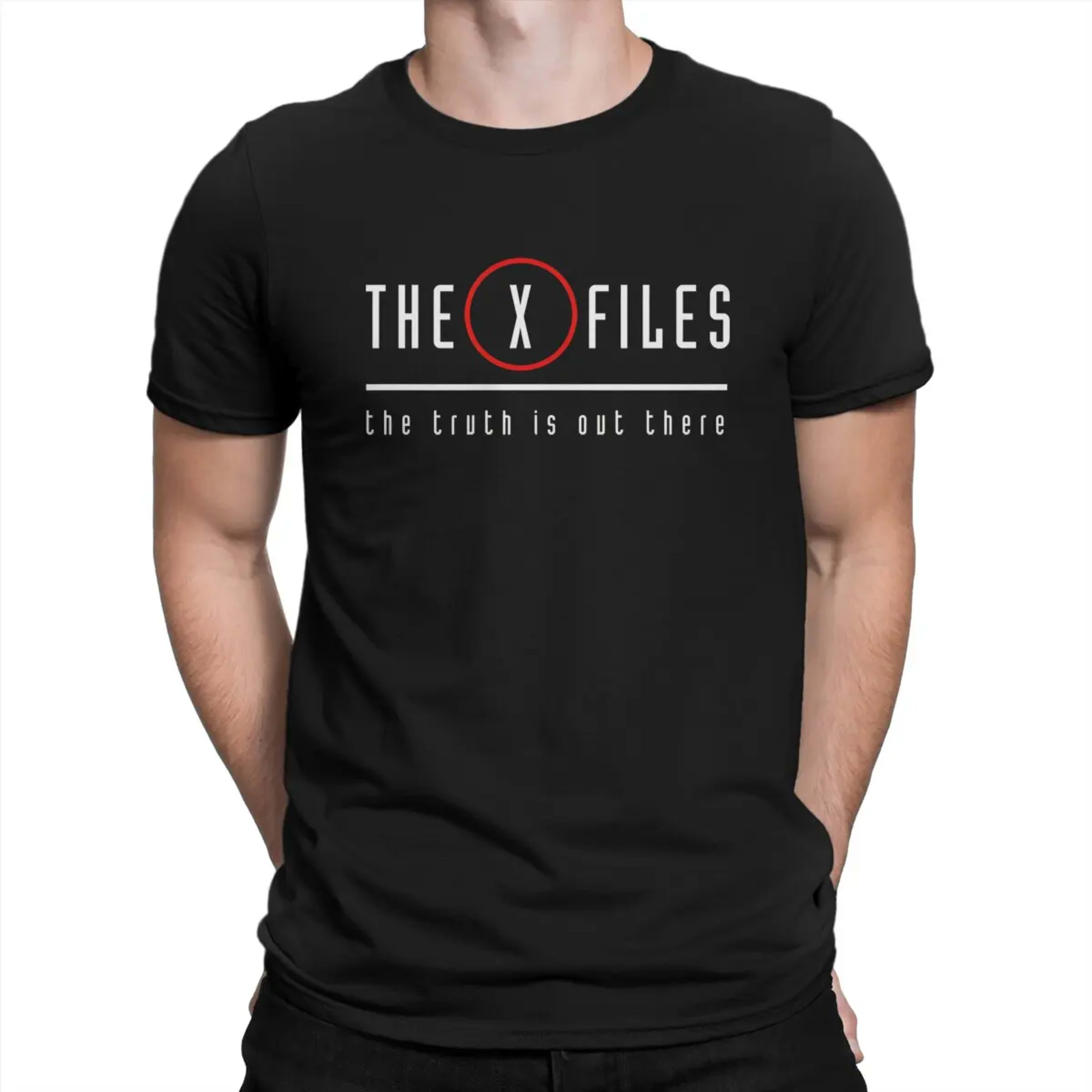 Men's T-Shirts The Truth Is Out There Crazy 100% Cotton Tee Shirt Short Sleeve The X Files T Shirt Crewneck Tops New Arr 1