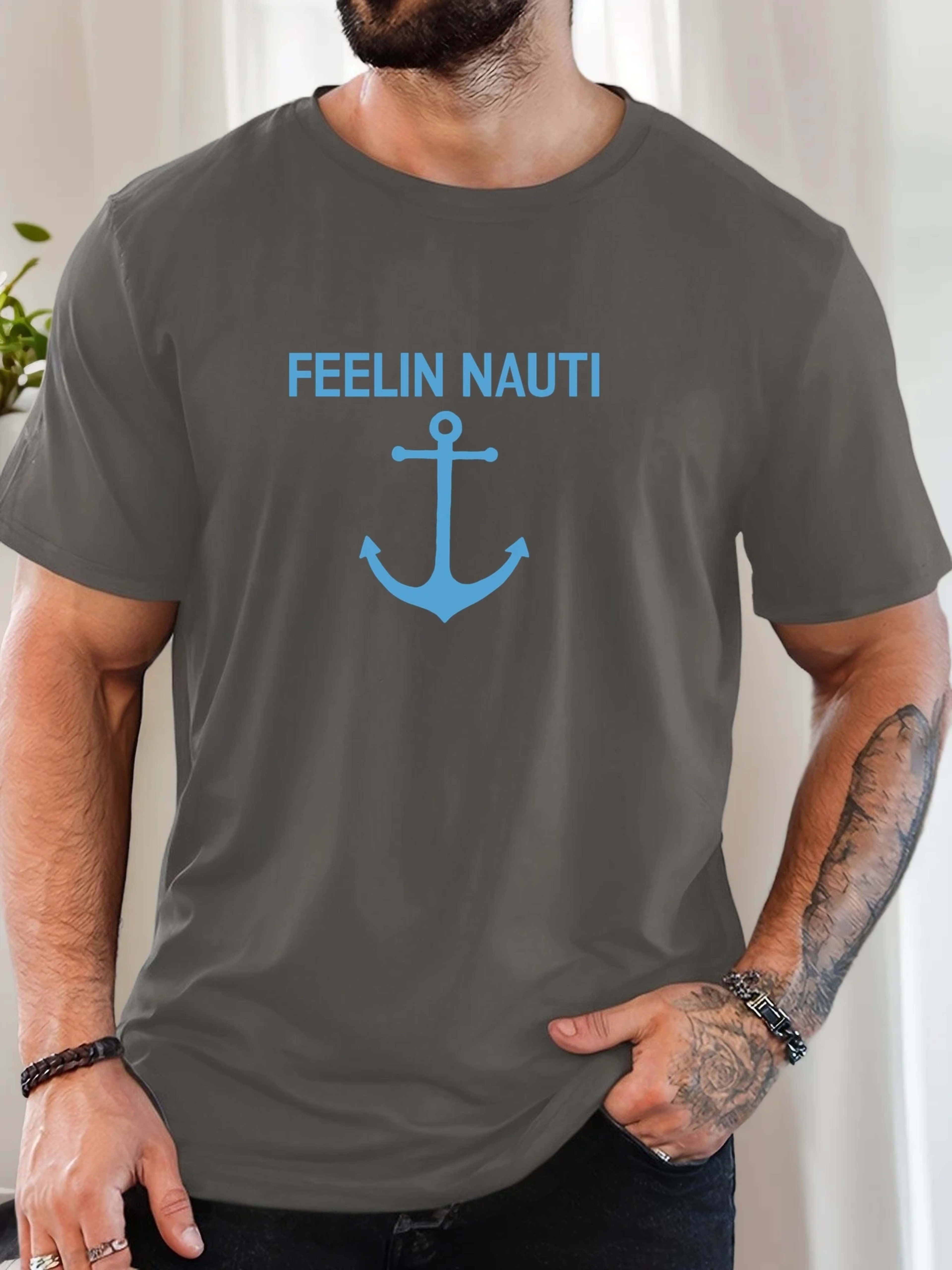 T Shirt for Man 100% Cotton Summer Round Neck Short Sleeve Graphic Print Breathable Streetwear Fashion Leisure Cool T-sh 10