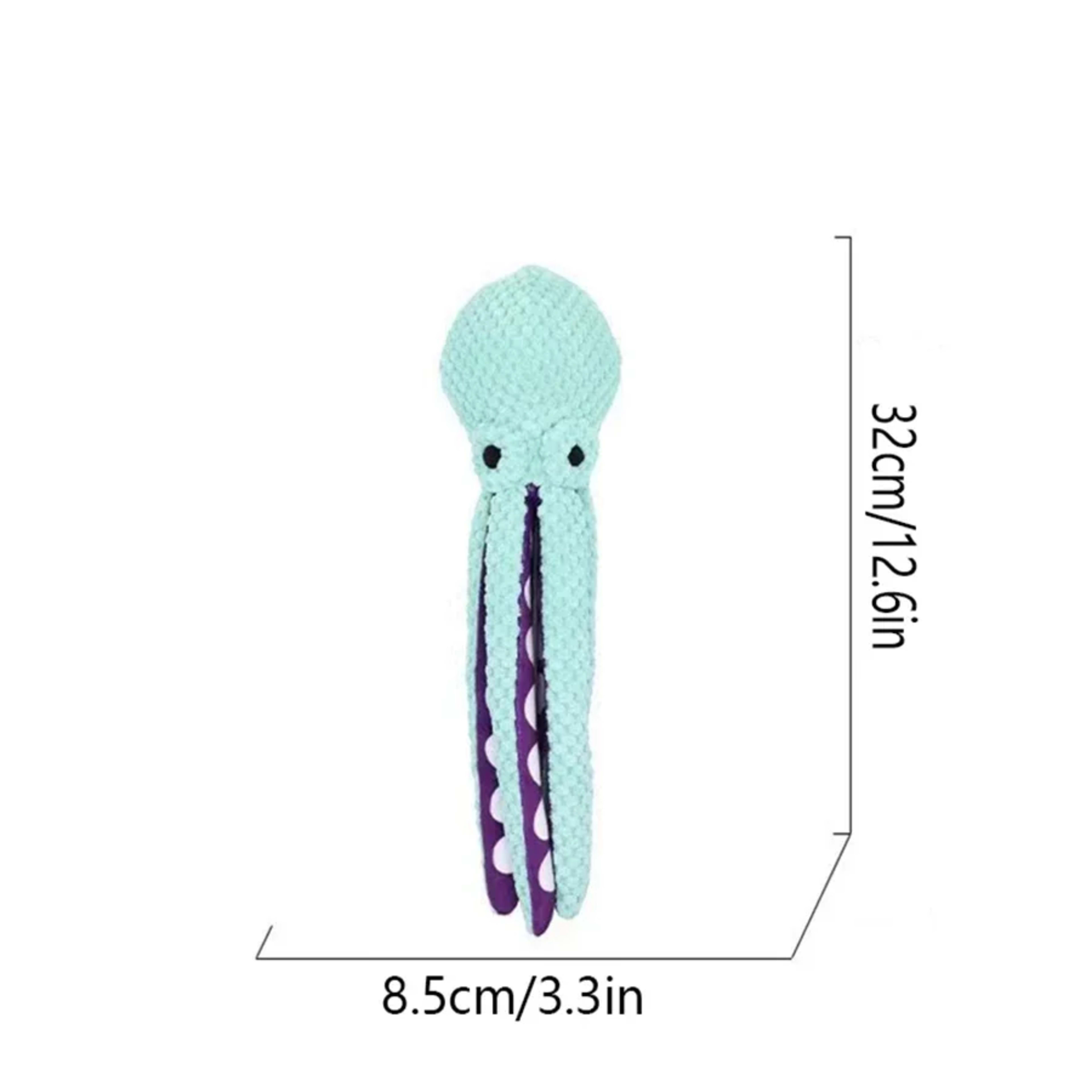 Pet plush octopus toy interactive sound anti-demolition home large and small dog boredom companion dog toy 6