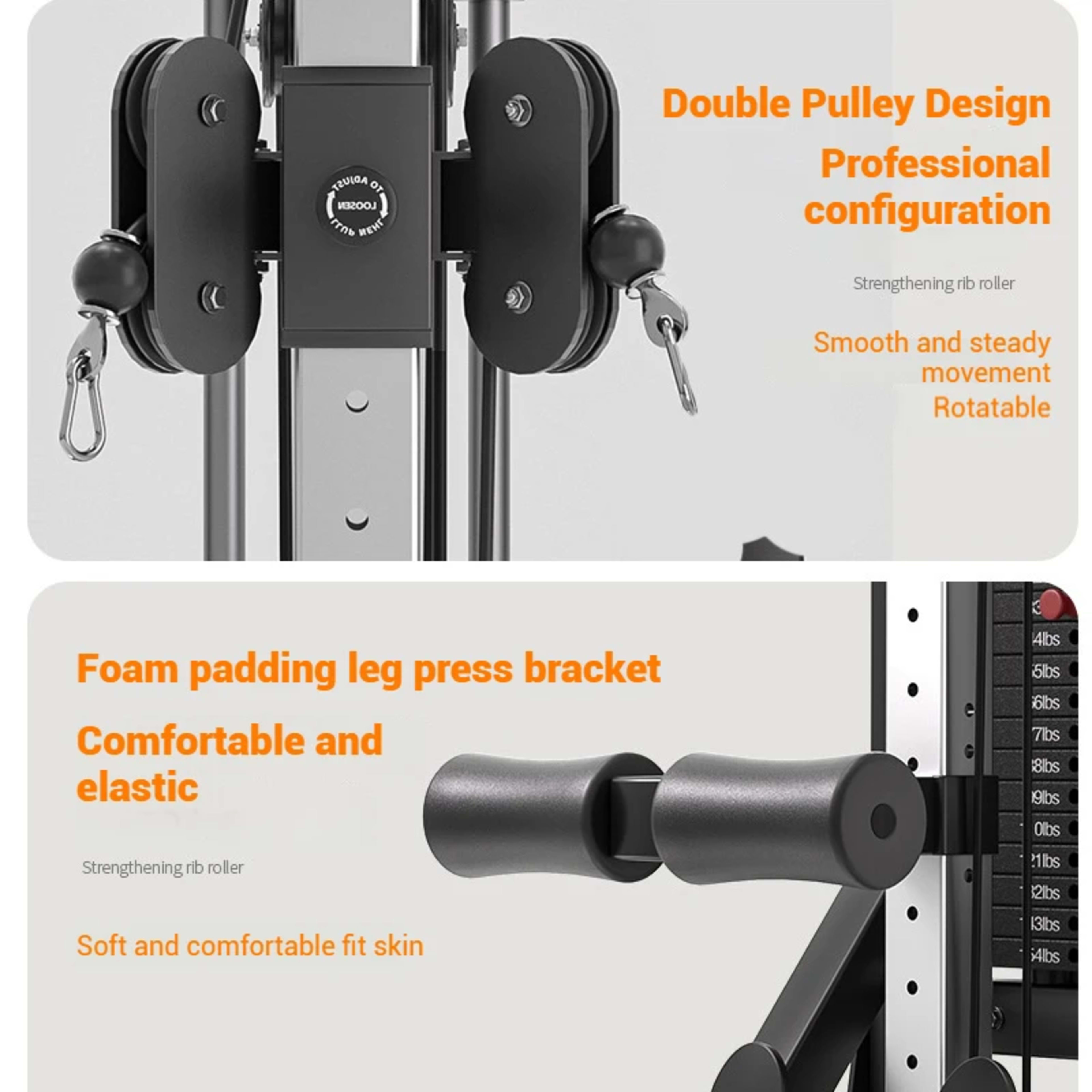 Household multi-functional gantry fitness equipment, unilateral bird's flight, high and low pull comprehensive training  6