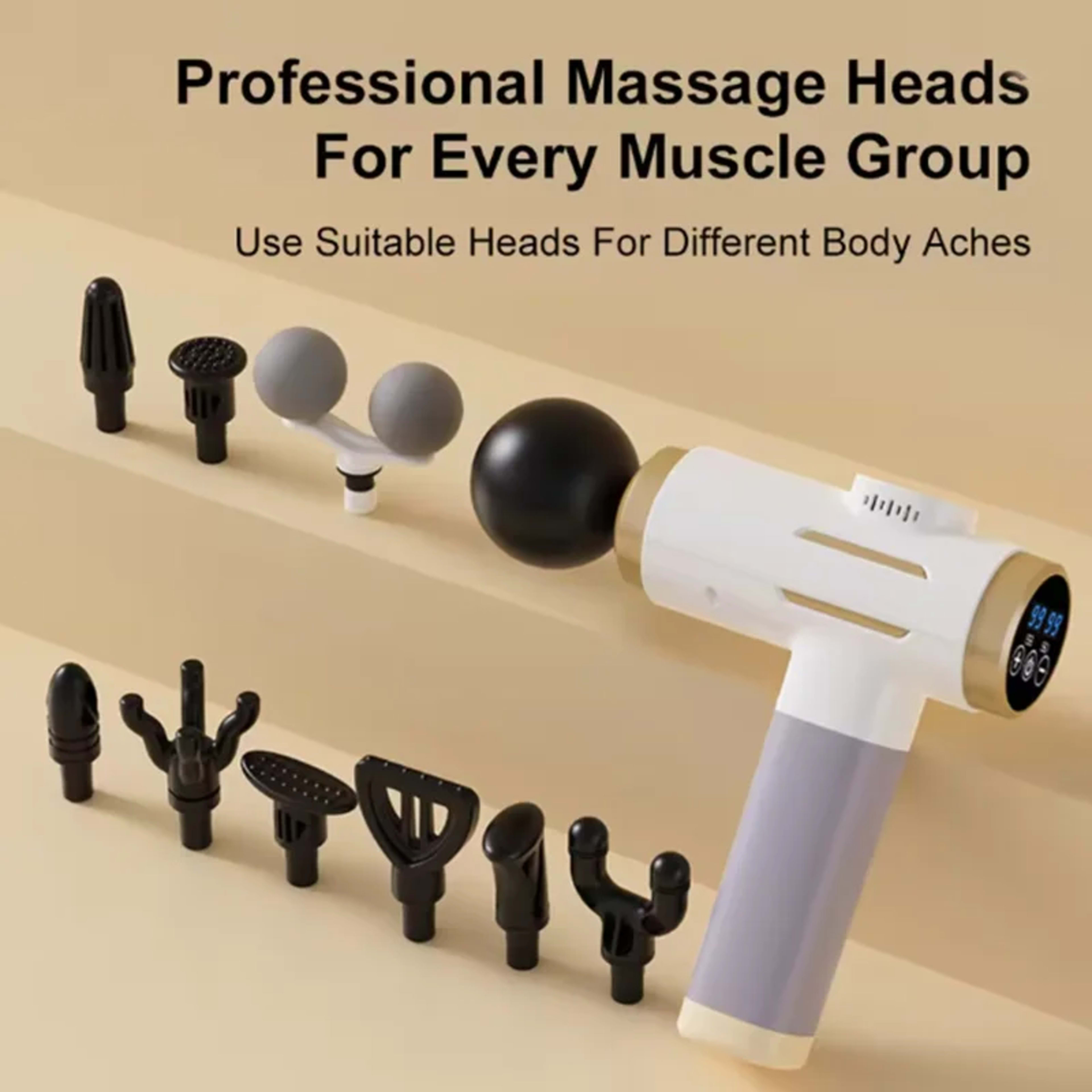 Fascia gun massager, professional grade massager, muscle relaxation and impact portable multi level massage gun 2