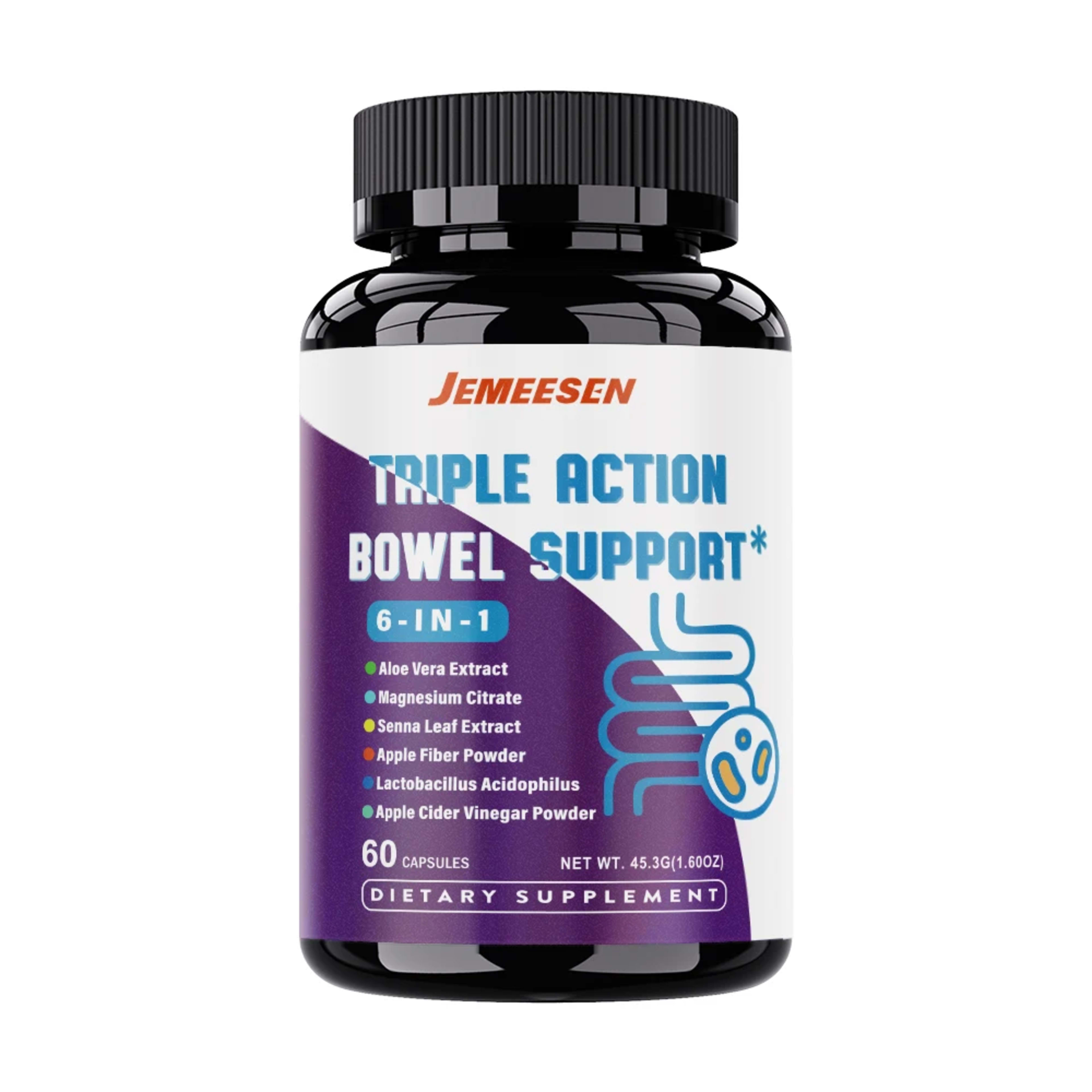 Dietary Supplements with Psylium Husk Powder,Magnesium,Apple Cider Vinegar Powder,Promote gastrointestinal health 9