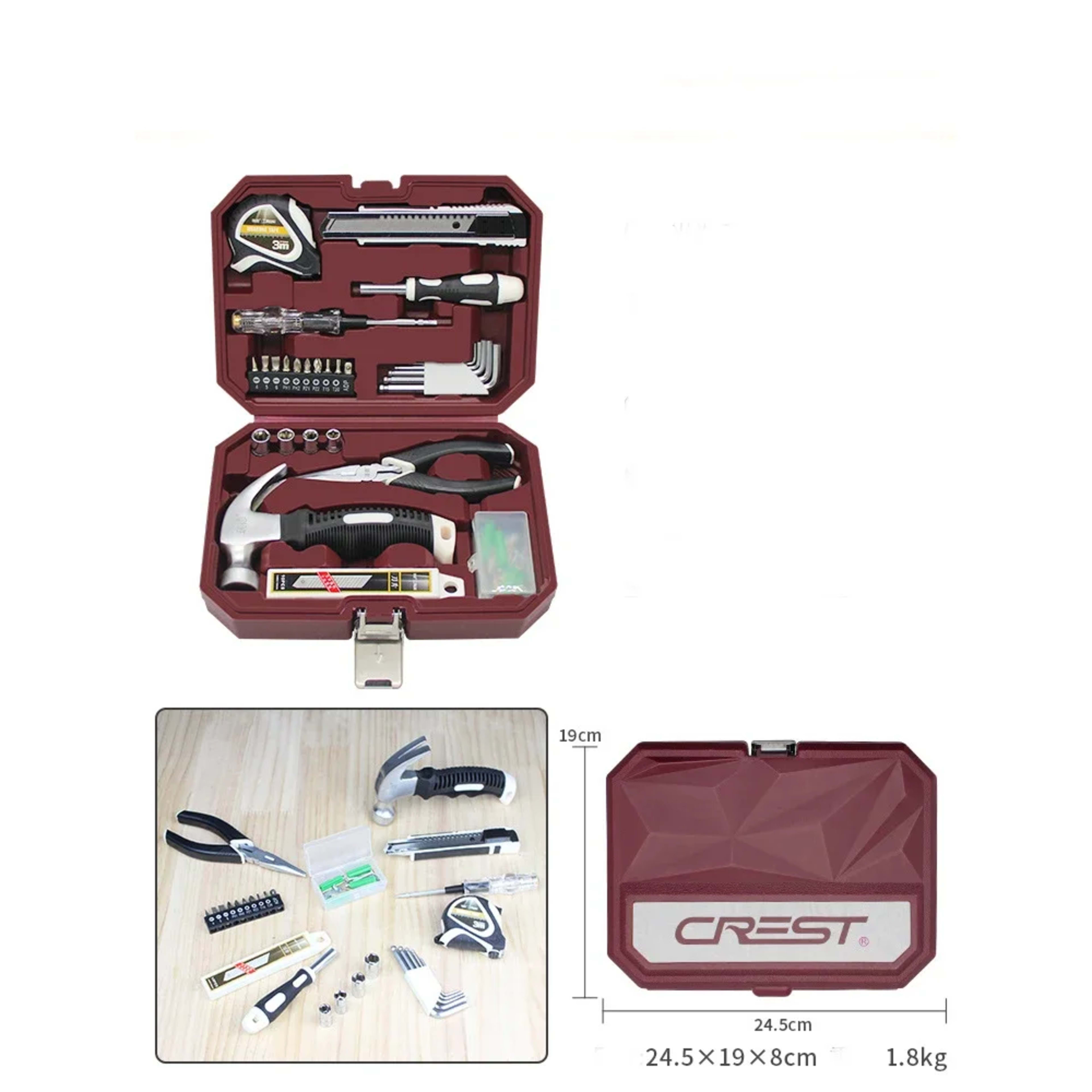 Household Use Daily Assembly and Disassembly Tool Set Hardware Repair Kit Electrician Special Multifunctional Combinatio 12