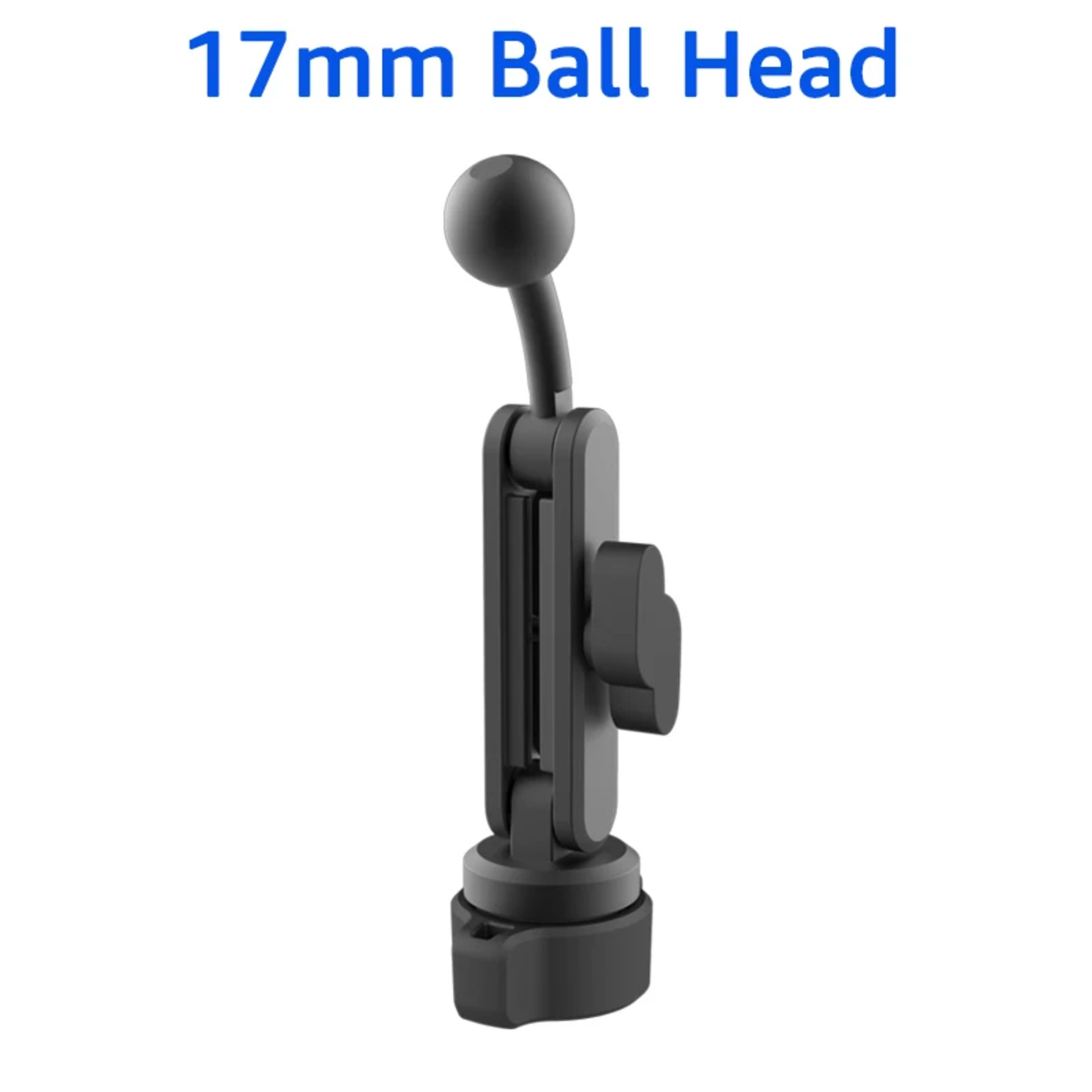 17mm Ball Head Connecting Extension Rod Car Phone Holder Joint Extension Phone GPS Stand 360° Rotatable Phone Mount Acce