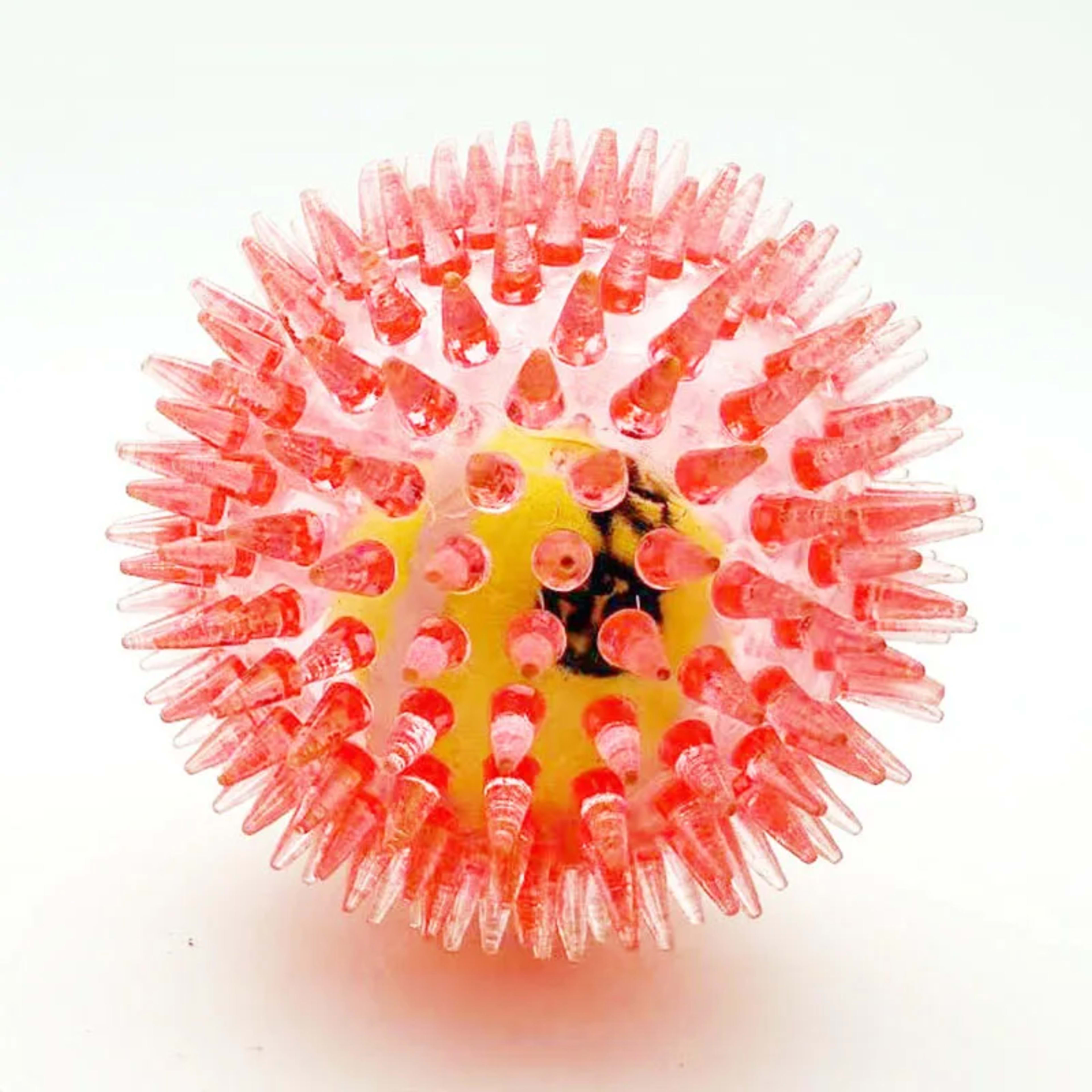 Pet dog toy, rubber tennis ball, prick ball, squeaking, grinding teeth, relieving boredom, accompanying various dogs of  10