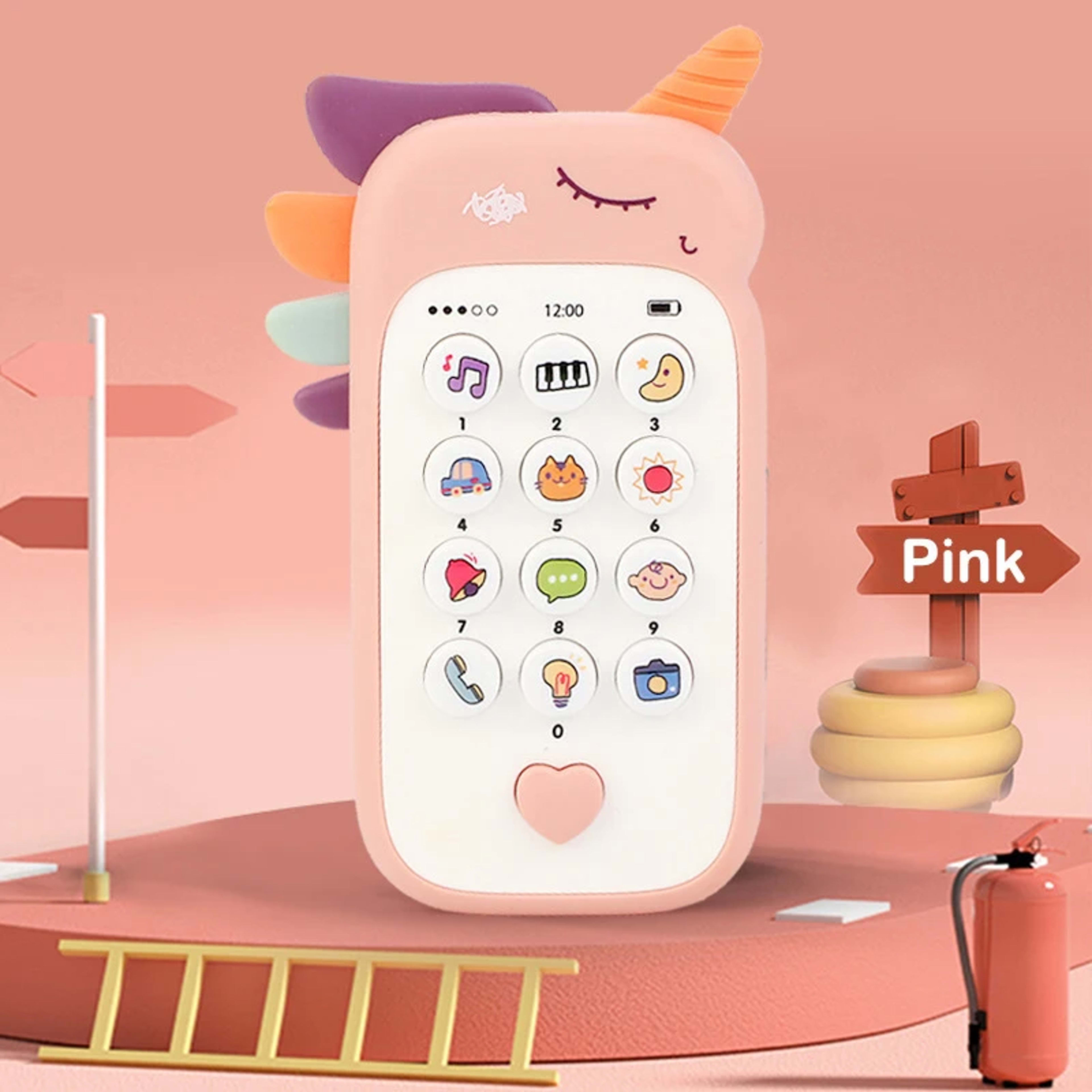 Baby Phone Toy Music Sound Telephone Sleeping Toys With Teether Simulation Phone Kids Infant Early Educational Toy Kids  6