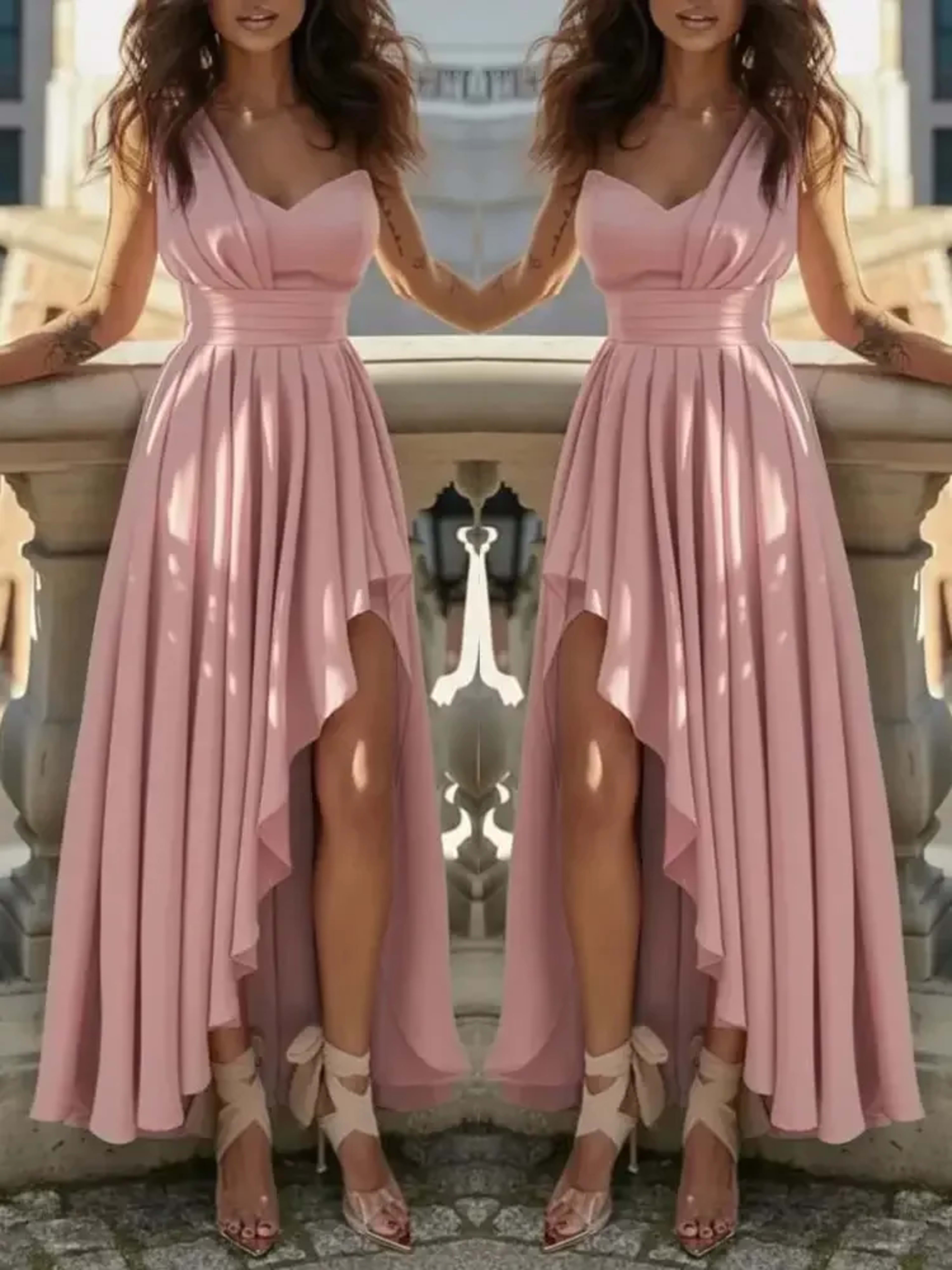 Women Evening Dresses Sexy Elegant Red Cocktail Party Chic Gala Graduation Luxury Formal Occasion Bridesmaid Gown Dress