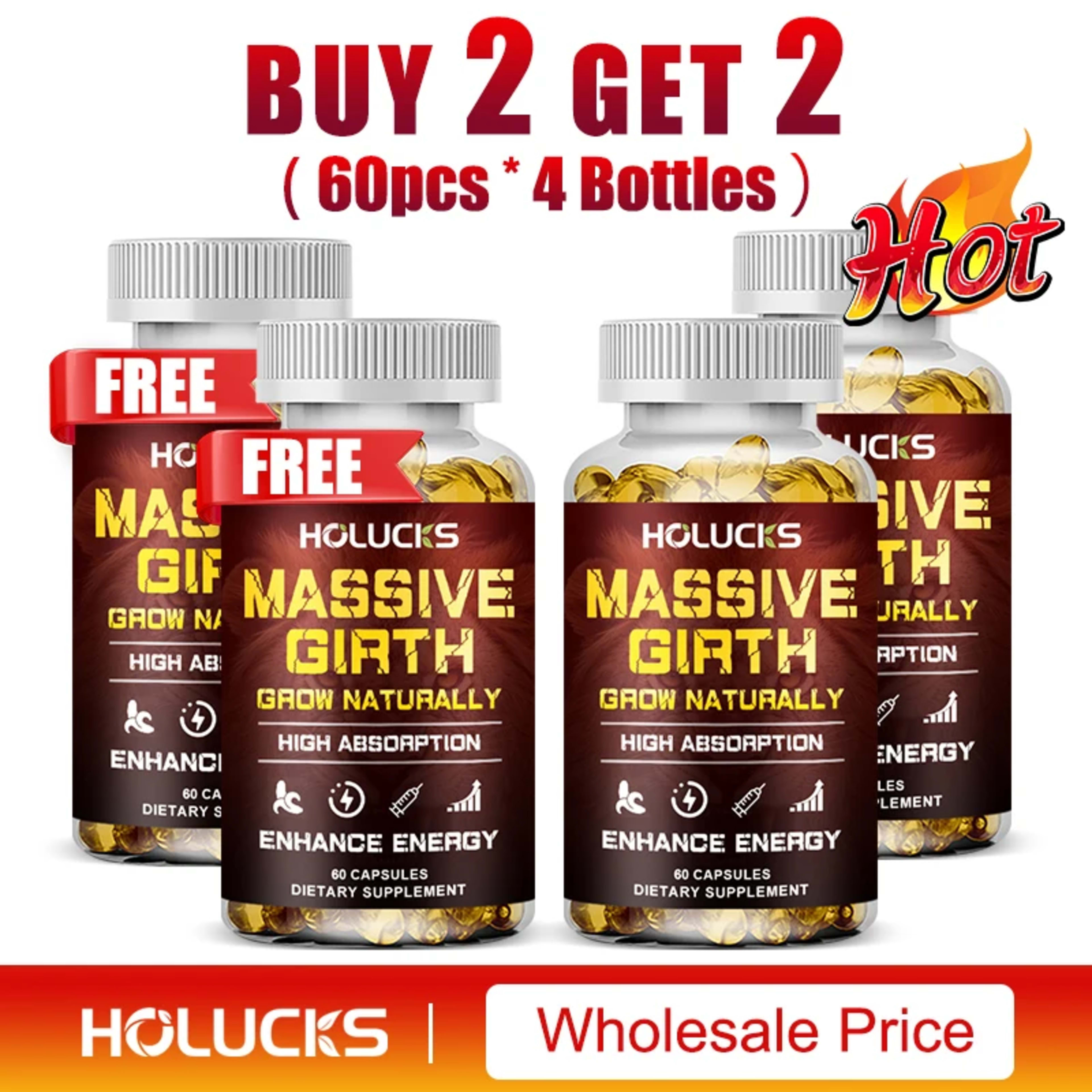 Men's Health Supplement Capsules, Enhances Performance & Energy, for Stamina, Muscle Strength Booster 12