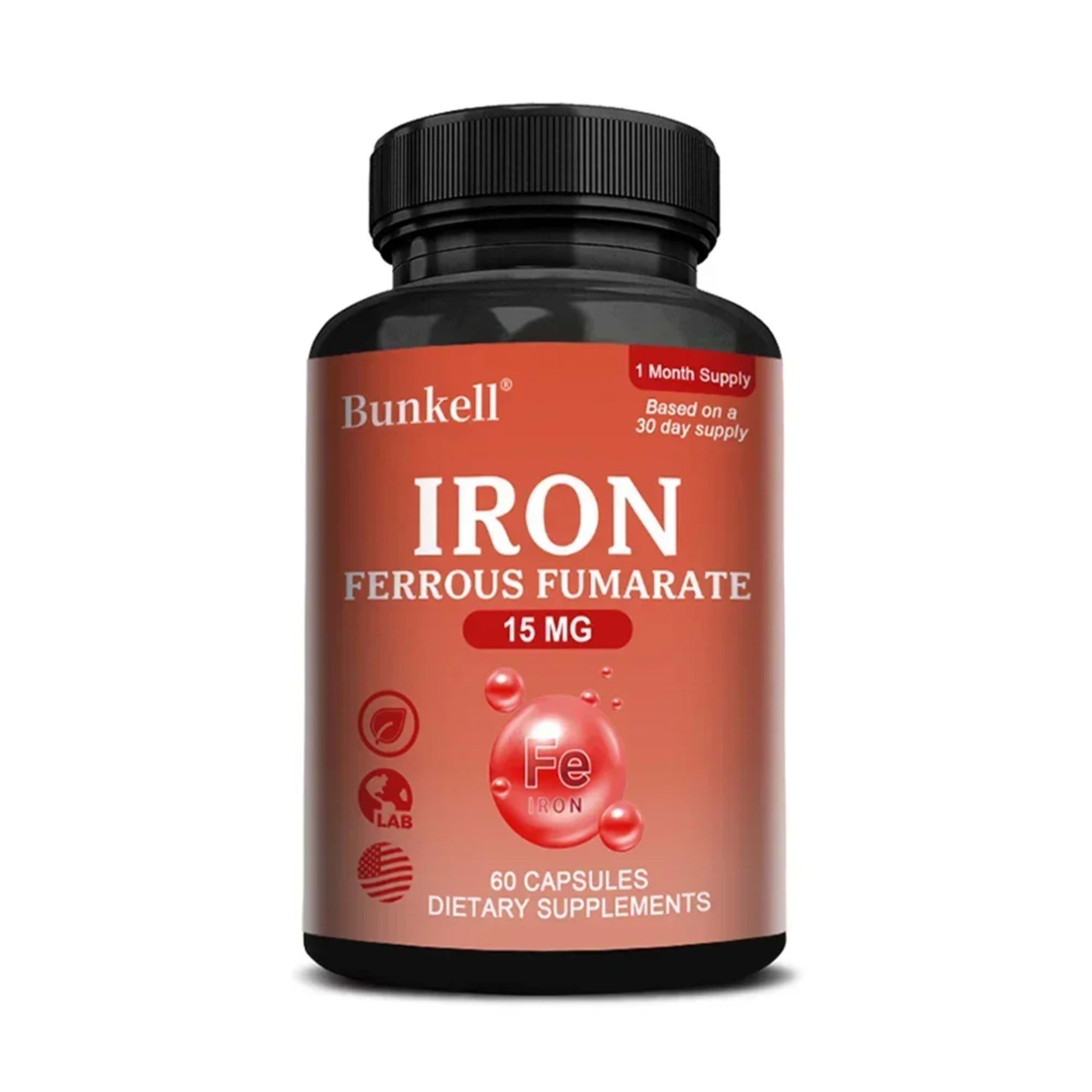 Iron Supplement - Boost Energy, Improve Concentration, Enhance Immune Function, Reduce Fatigue, Help Hemoglobin Balance, 8