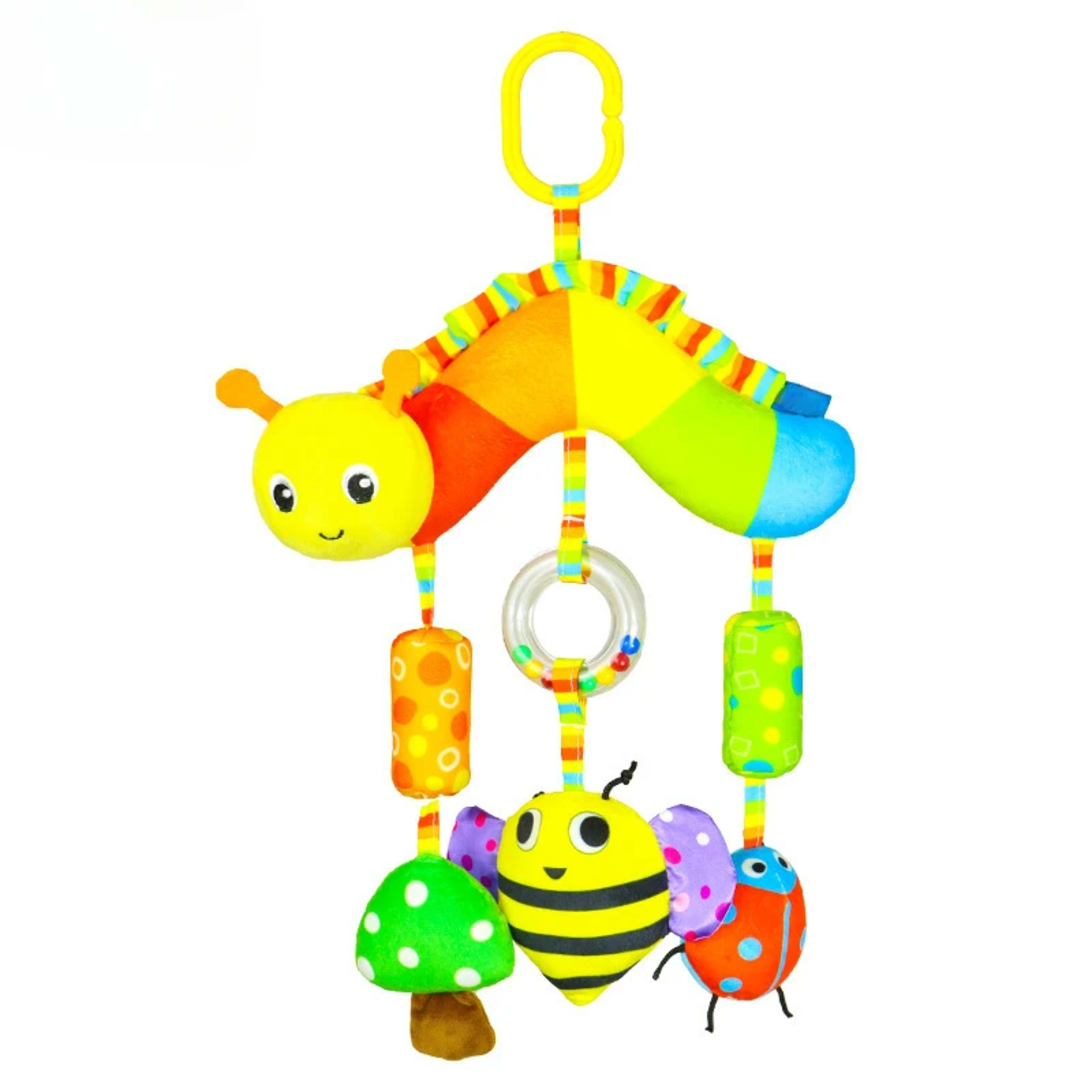 Baby Toys for 0 3 6 12 Months Rainbow Activity Plush Animal Stroller Hanging Toy for Baby Car Seat Crib Travel Sensory B 10