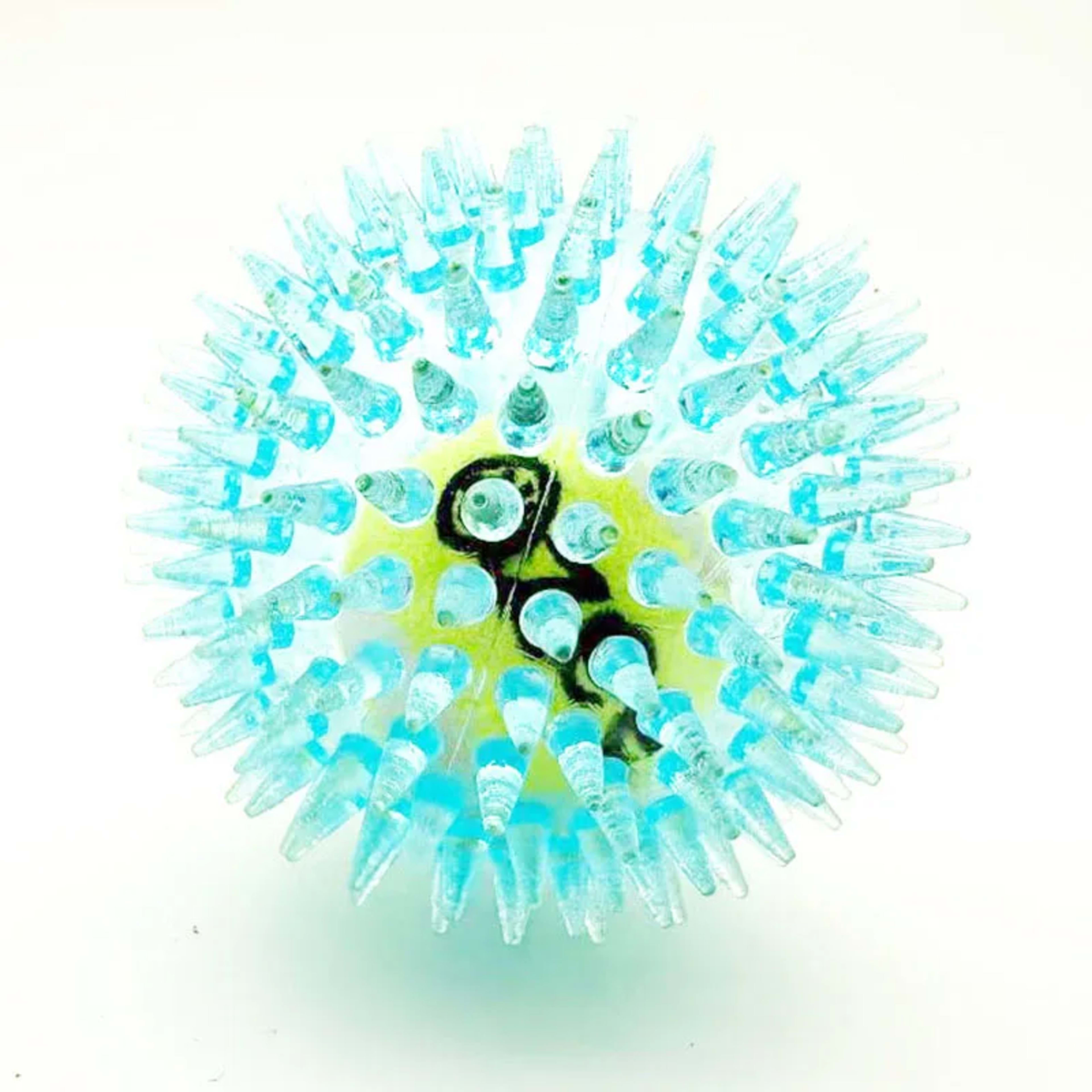 Pet dog toy, rubber tennis ball, prick ball, squeaking, grinding teeth, relieving boredom, accompanying various dogs of 