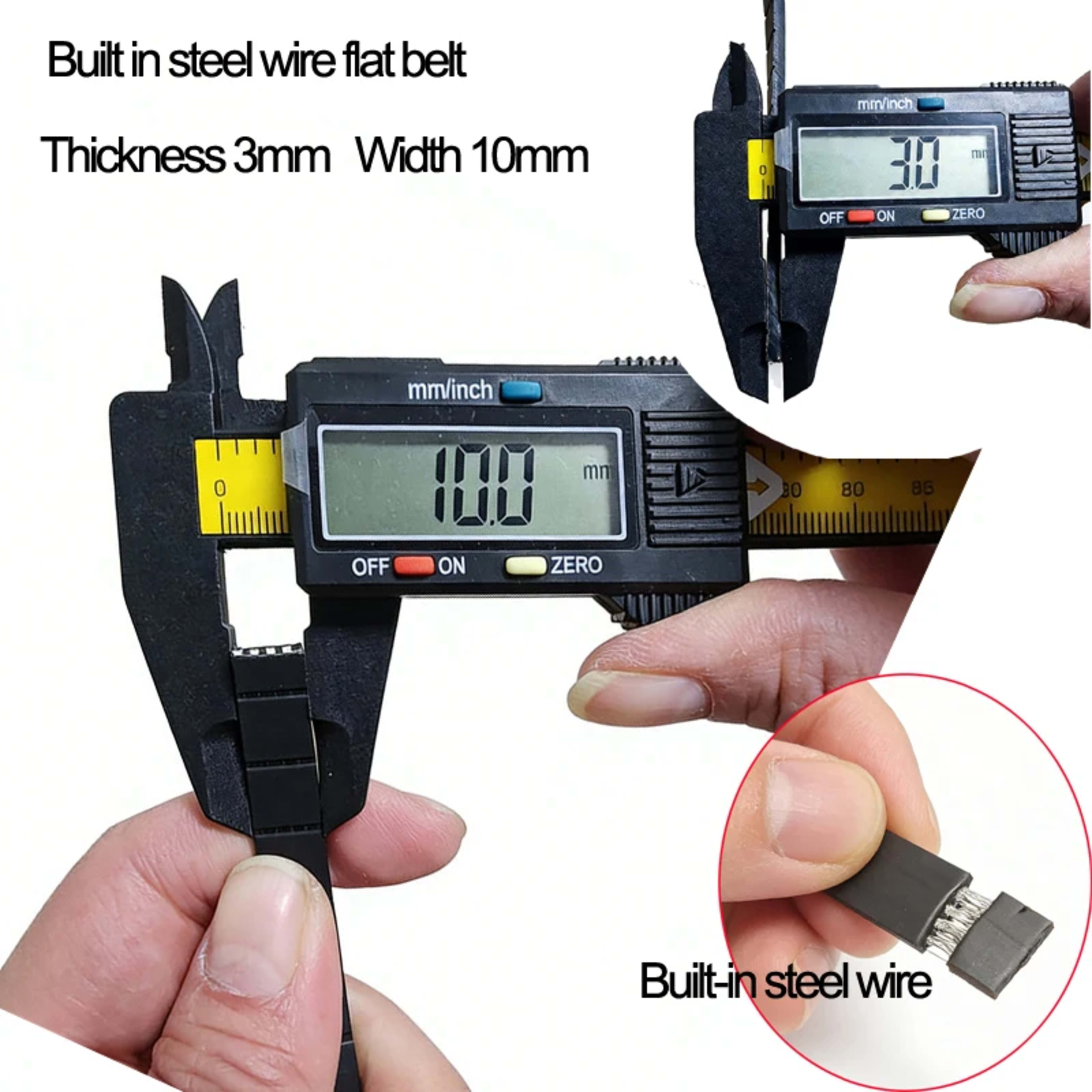 Fitness Equipment Accessories Steel Flat Belt,Ployamide Aramid Belting,Width 10-80mm,Thinkness 3mm, Leg Kicking Machine  9
