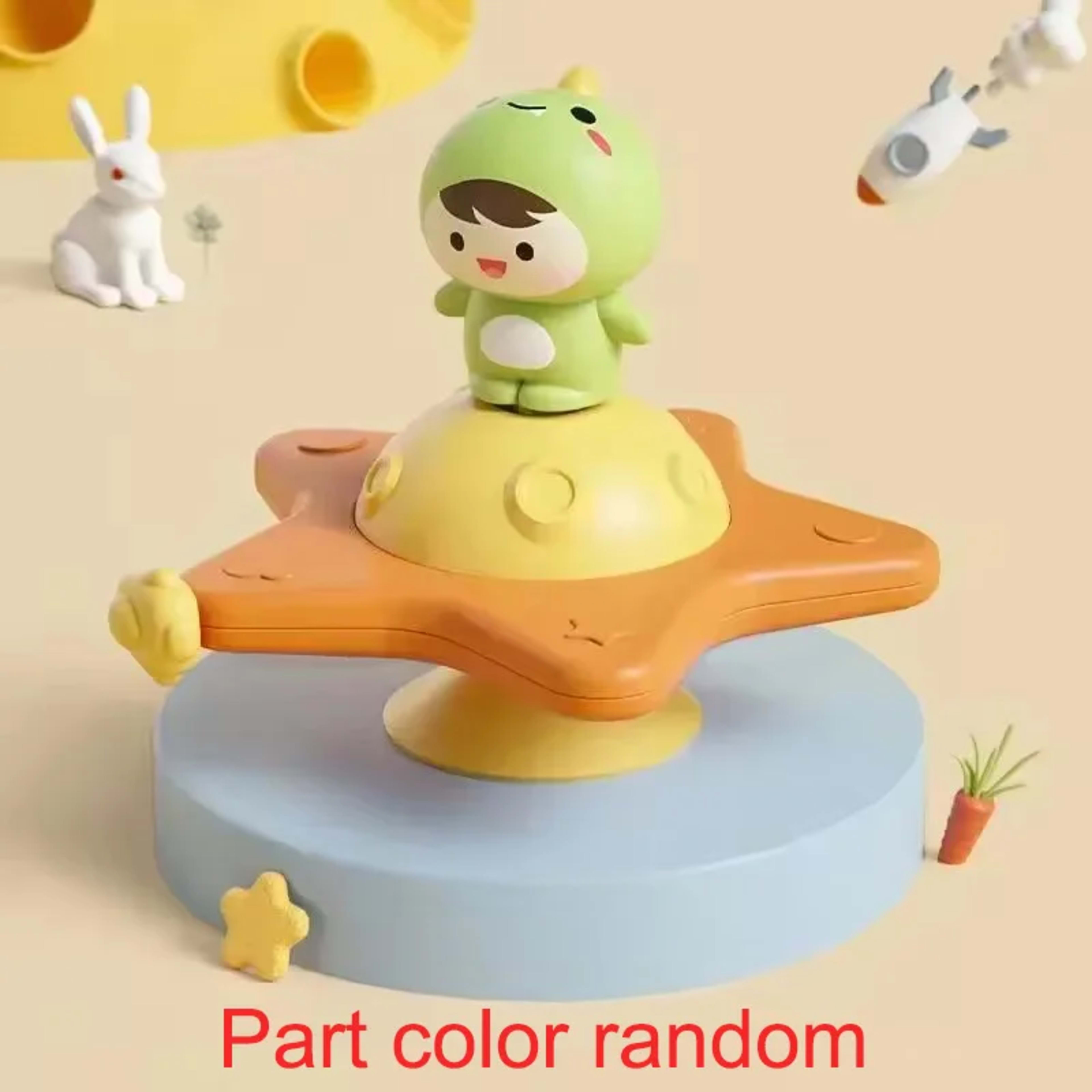 Baby Soothe Toy Cartoon Airplane Soothe Baby Artifact Baby Bath Fun Sucker Spinner Early Education Table Games 9