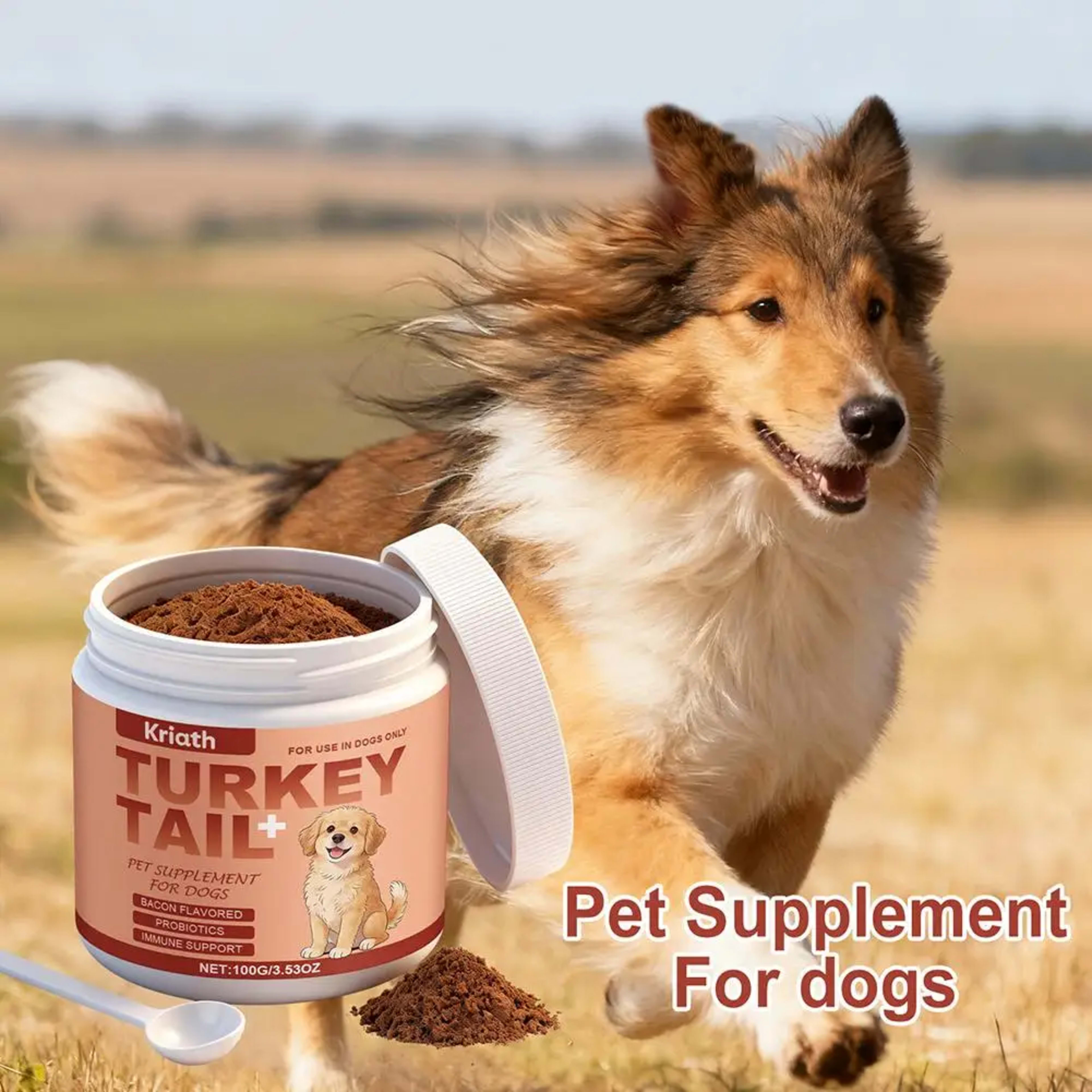 100g Dog Immune Support Supplement – Daily Immunity Defense, Promotes Healthy Immune System Function for Breeds, Easy-Mi