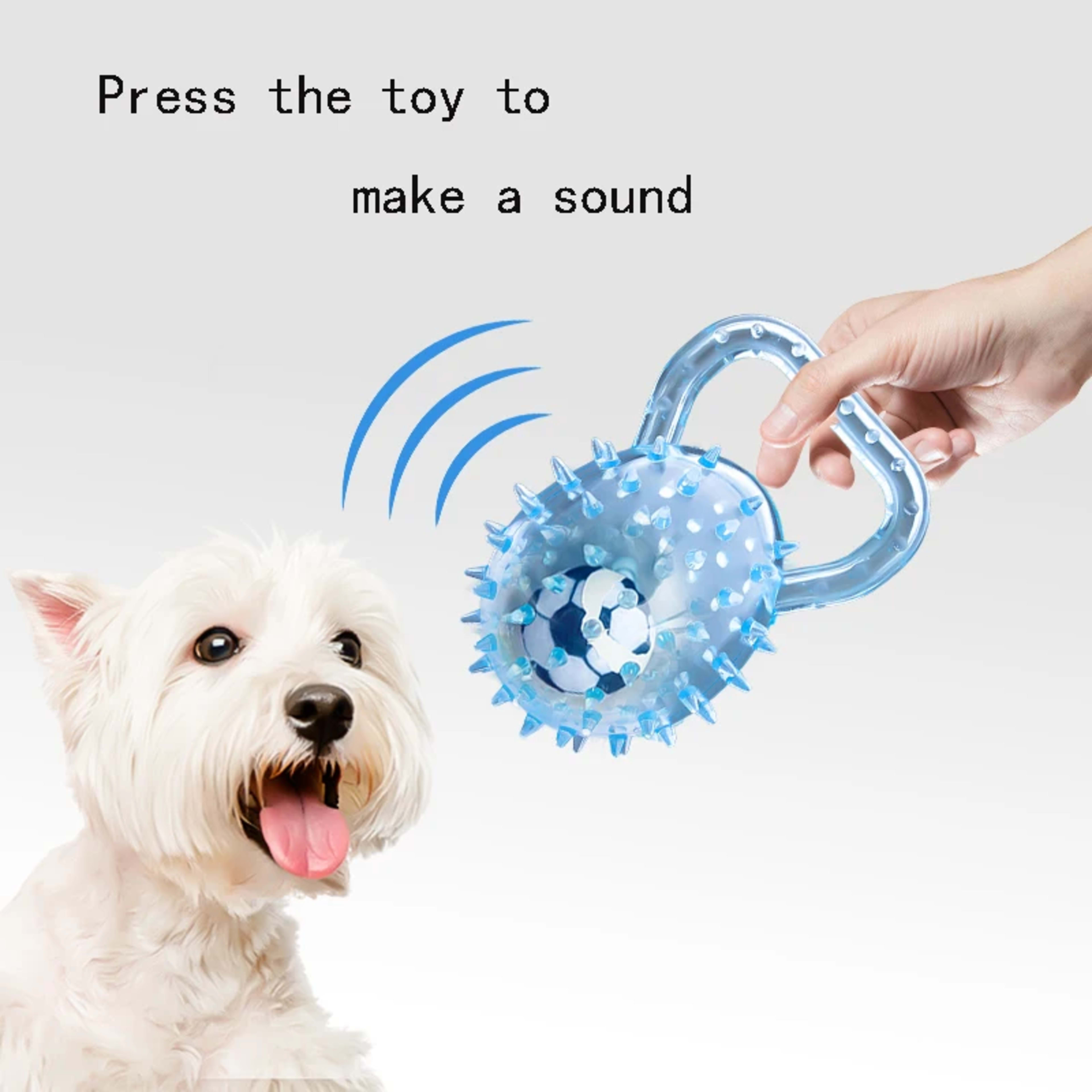 Pet dog toy with Football and Soft Thorn, made of soft rubber, suitable for large, medium and small dogs. 4