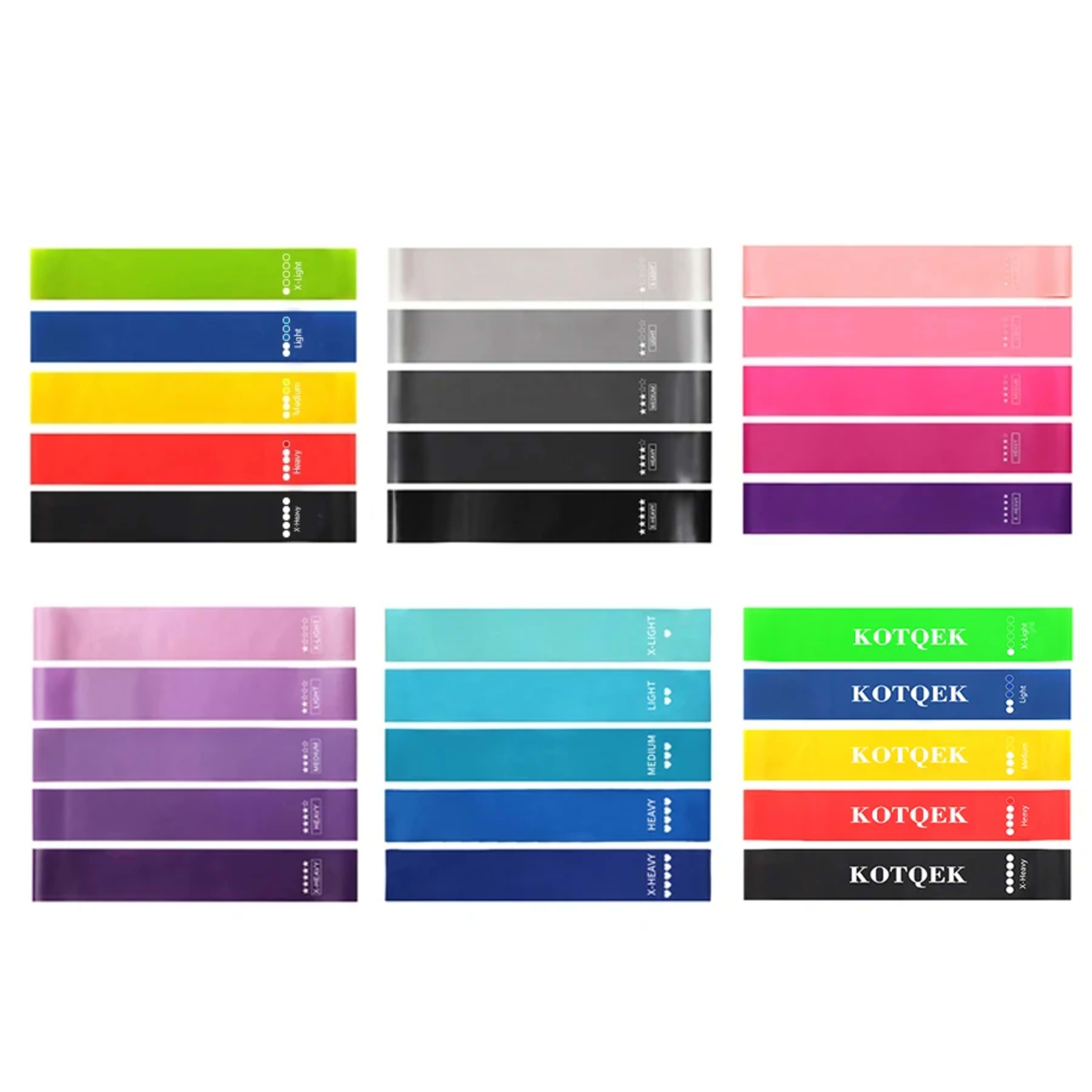Fitness Elastic Resistance Bands Home Pilates Gym yoga resistance Bands Stretching Training Crossfit Sport Workout Equip 5