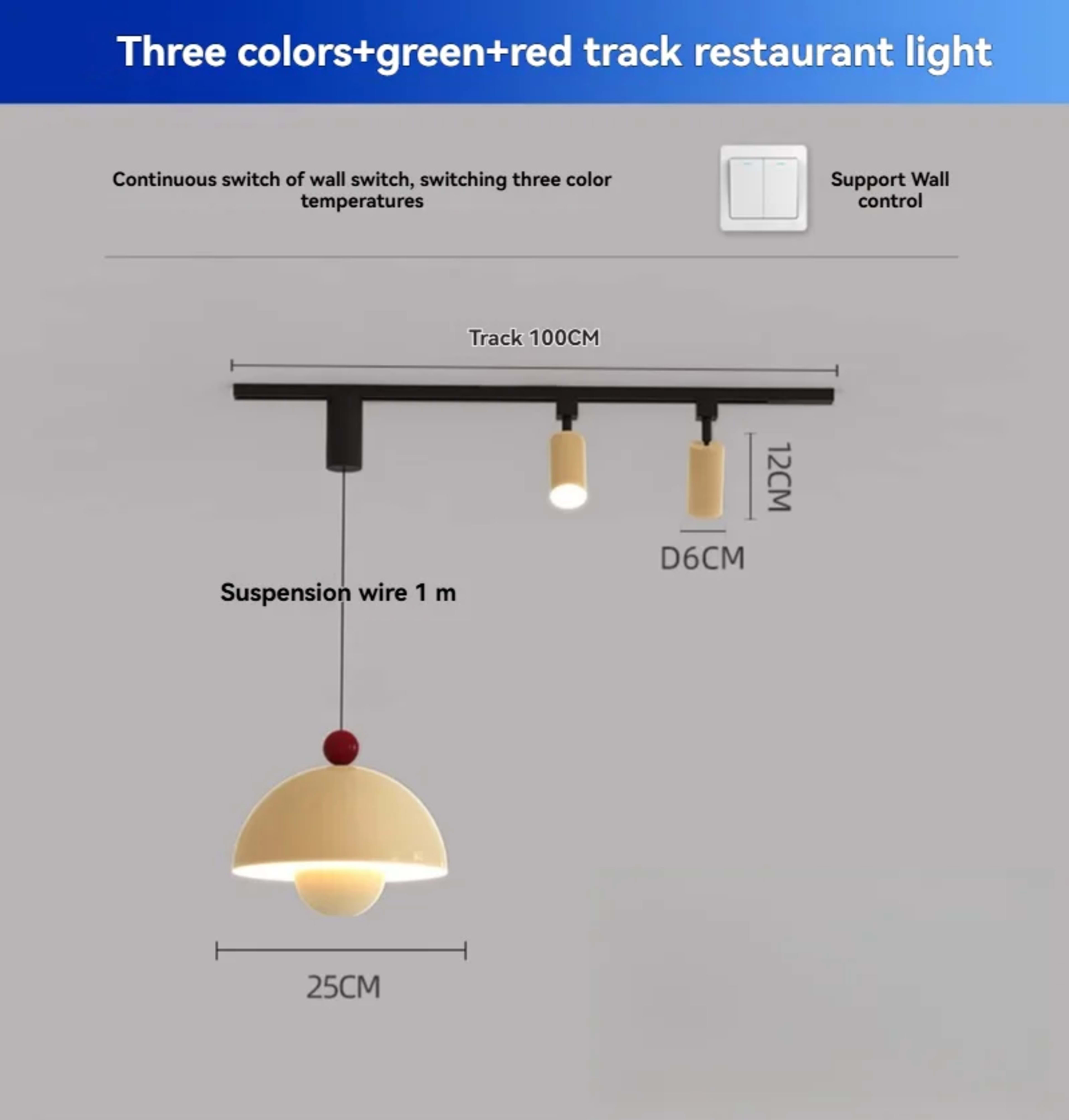 French Style Led Pendant Light Long Strip Spotlight Home Decoration Living Room Bedroom Dining Room Kitchen Lighting Fix 8