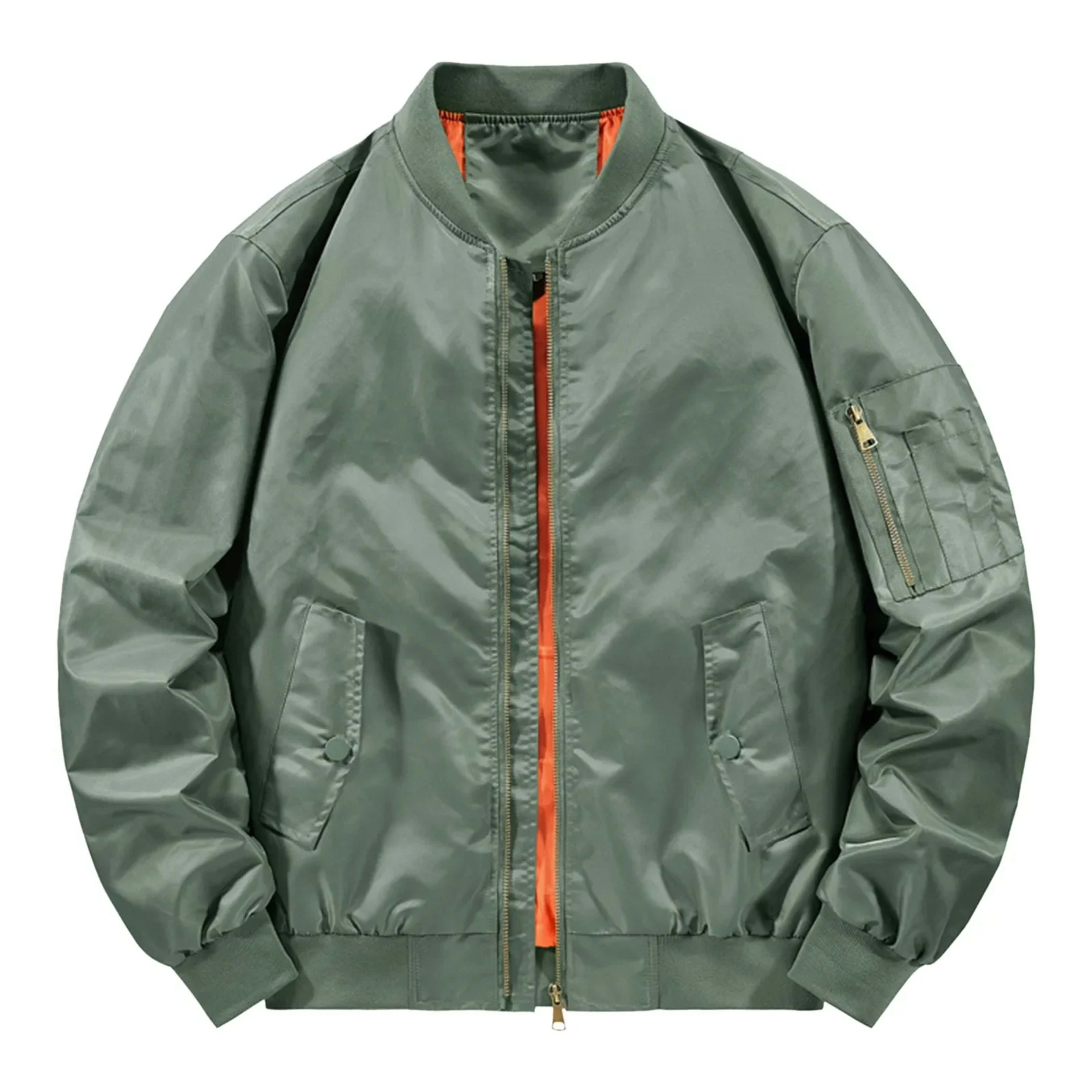 Mens Bomber Jacket  New Spring Autumn Male Baseball Jackets Pilot Men Outwear Army Green Coat Zipper Men'S Tactical Unif 4