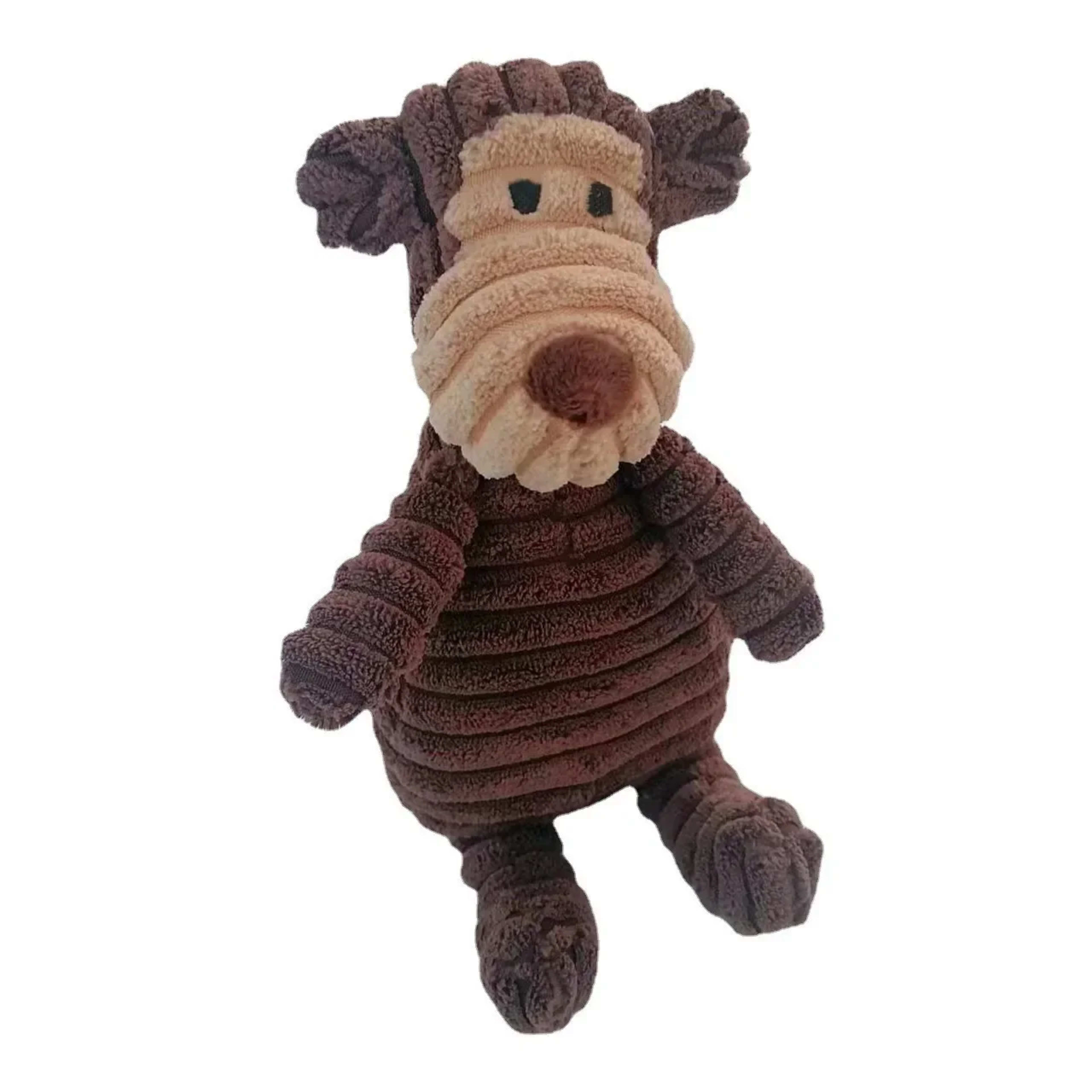Plush Dog Toy Animals Shape Bite Resistant Squeaky Toys Corduroy Dog Toys for Small Large Dogs Puppy Pets Training Acces 11
