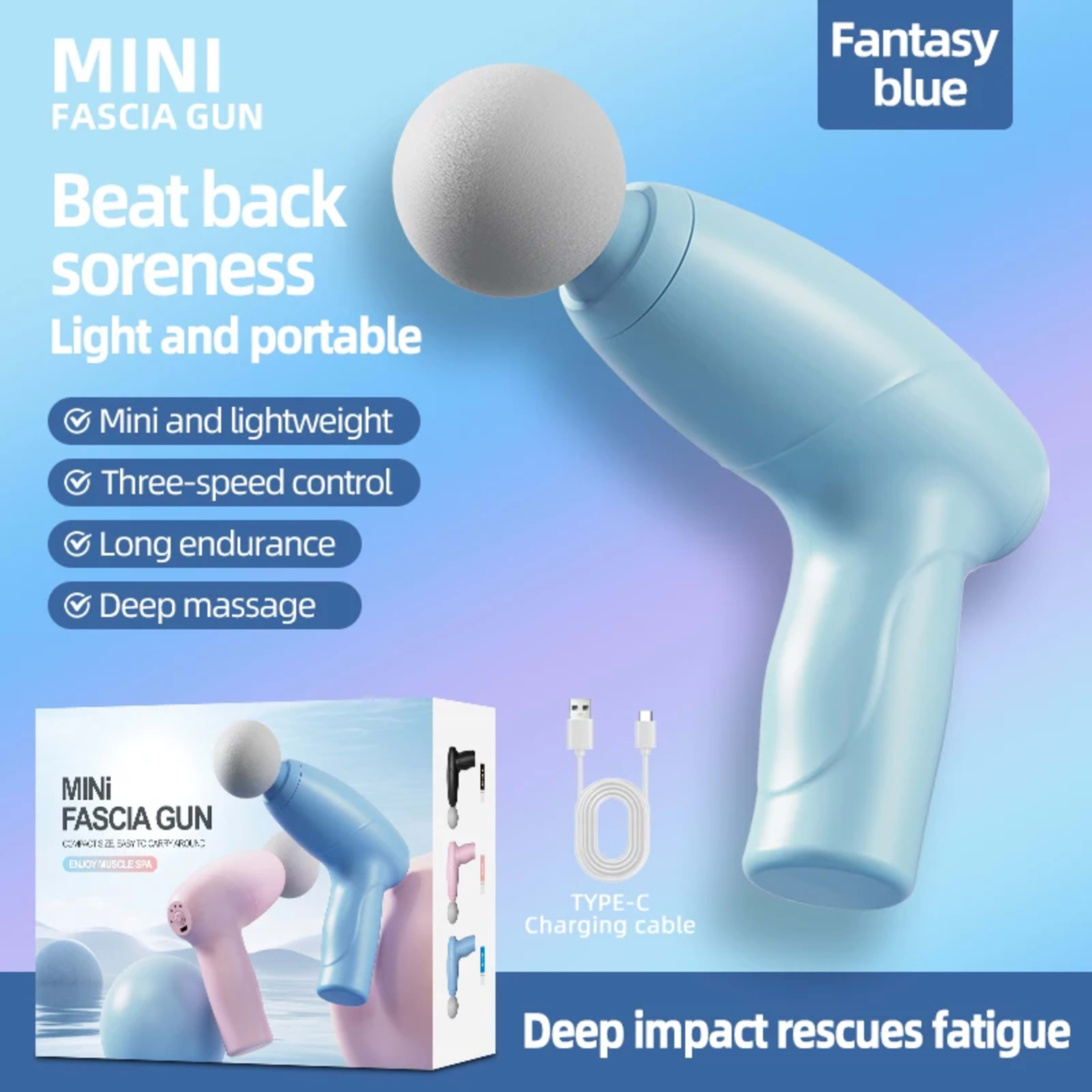 Electric massage gun, hand-held muscle relaxor, fascia gun, fitness exercise, deep shoulder, neck, back massager, home m