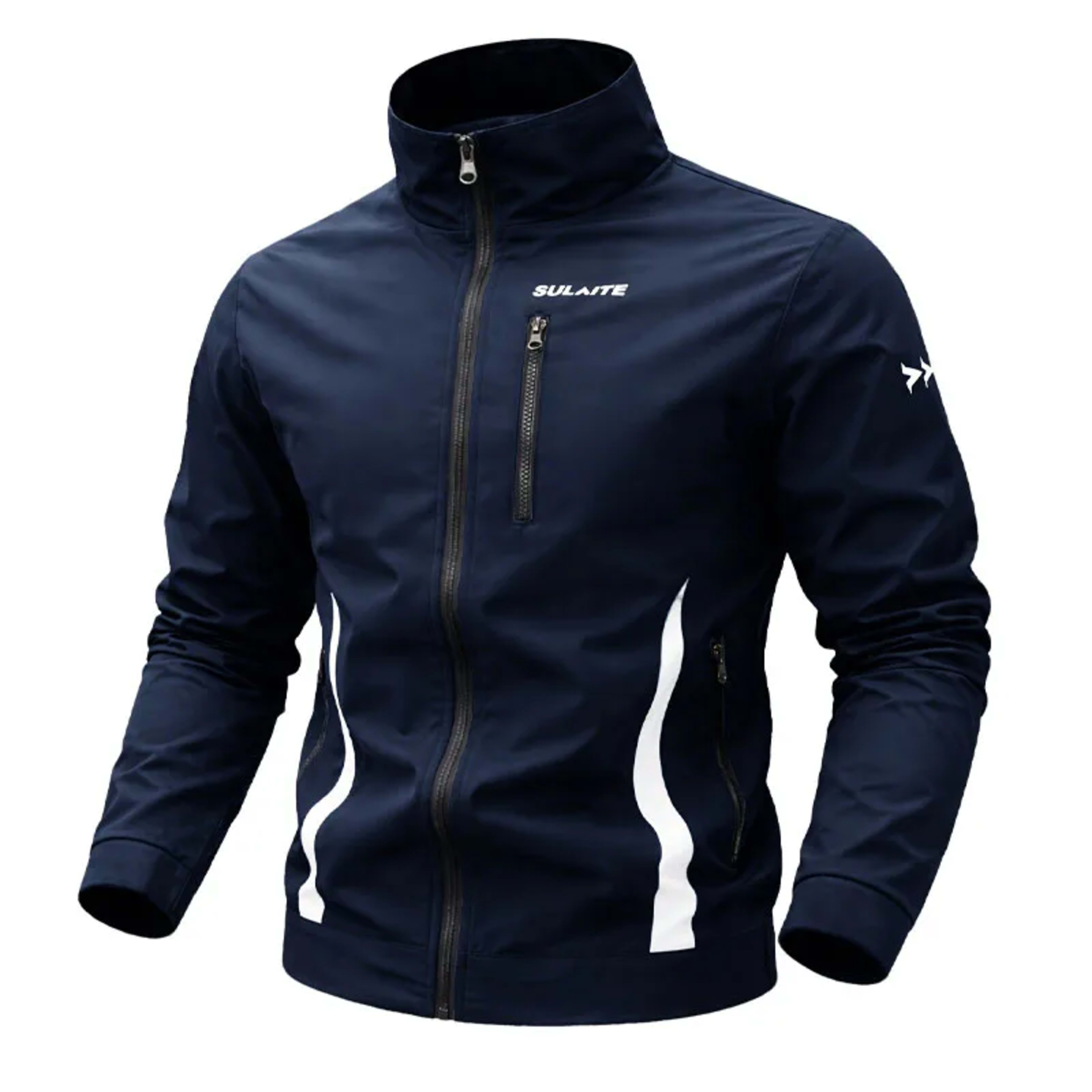 Men‘s Jacket Casual Stand Collar Jacket Spring Summer Lightweight Windbreaker Bomber Jacket Sportswear Breathable Coat C 1