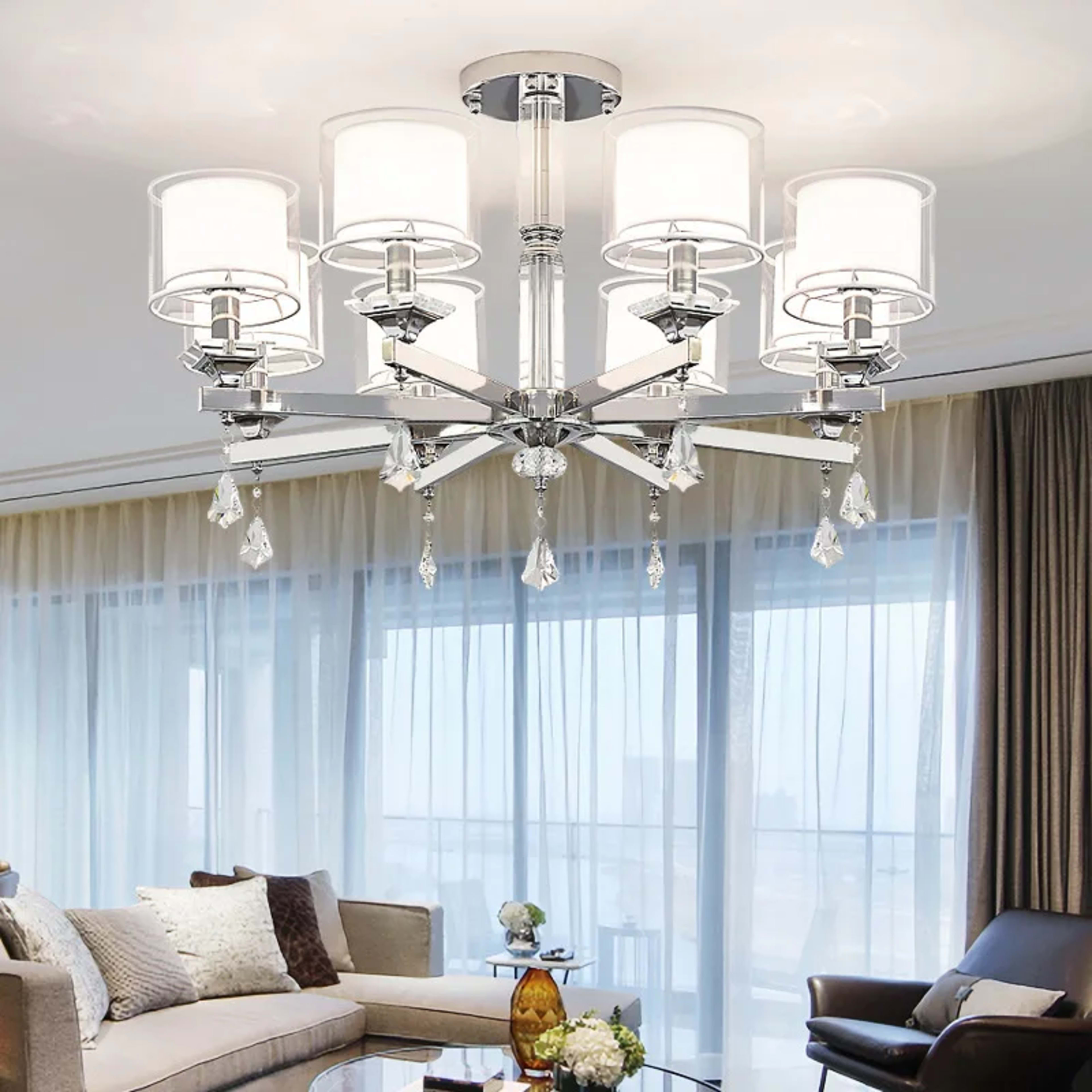 Led Pendant Lights Modern Luxury Crystal Chandelier Living Room Bedroom Ceiling Lamp Dining Table Light Home Decoration  2