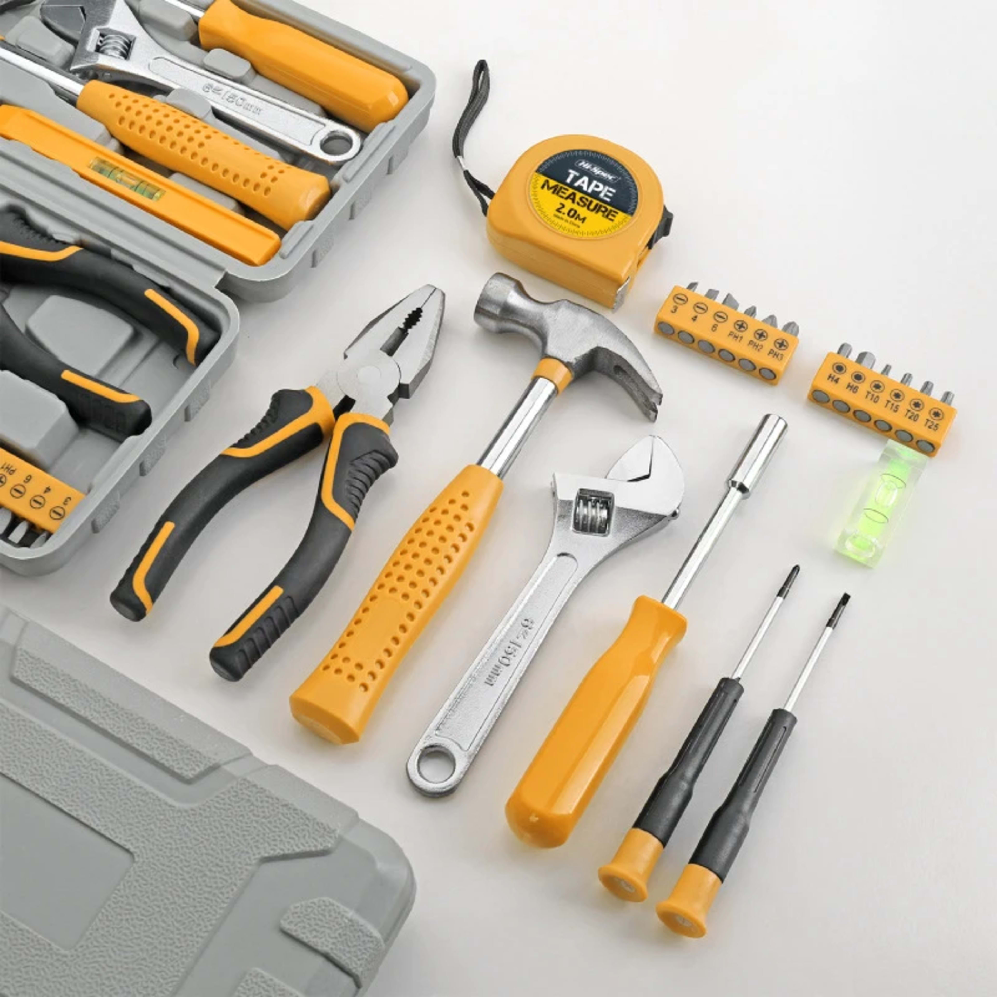 20 Pieces Home Tool Set, Basics Household Tool Kit With Small Mini Carrying Box For Men And Women DIY 1